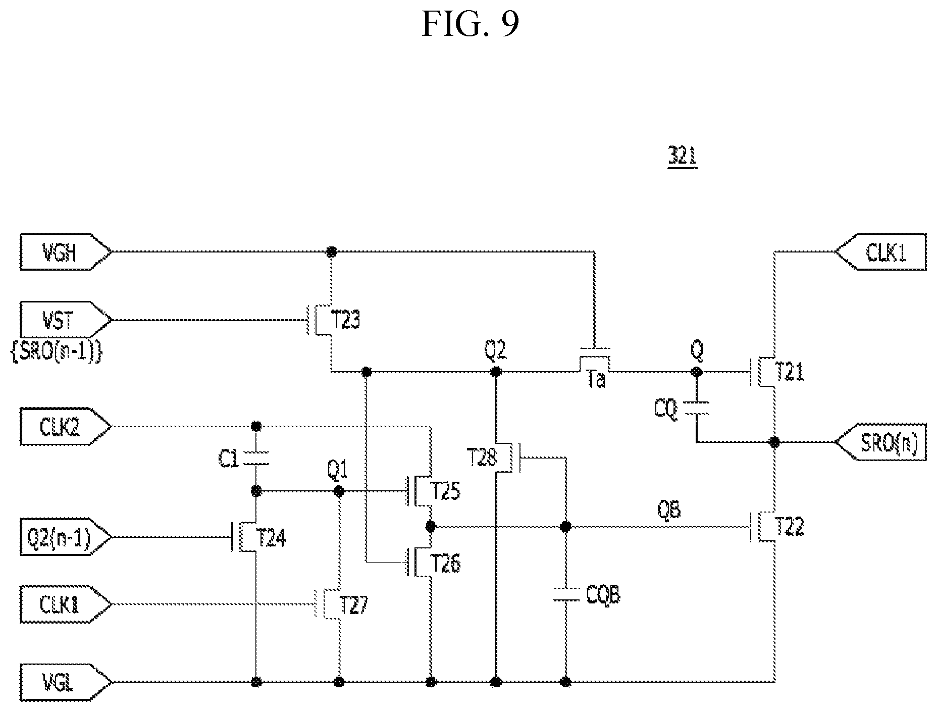 Patent US12417745 Figure 12 – Display device having gate driver