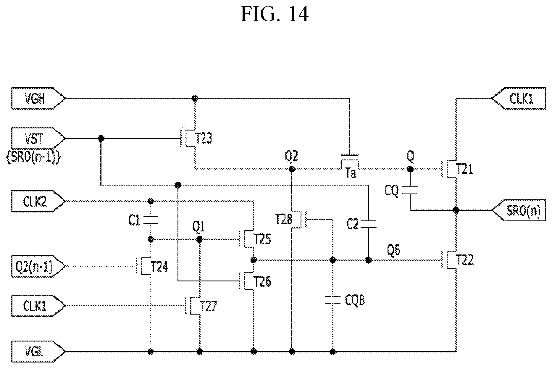 Patent US12417745 Figure 17 – Display device having gate driver