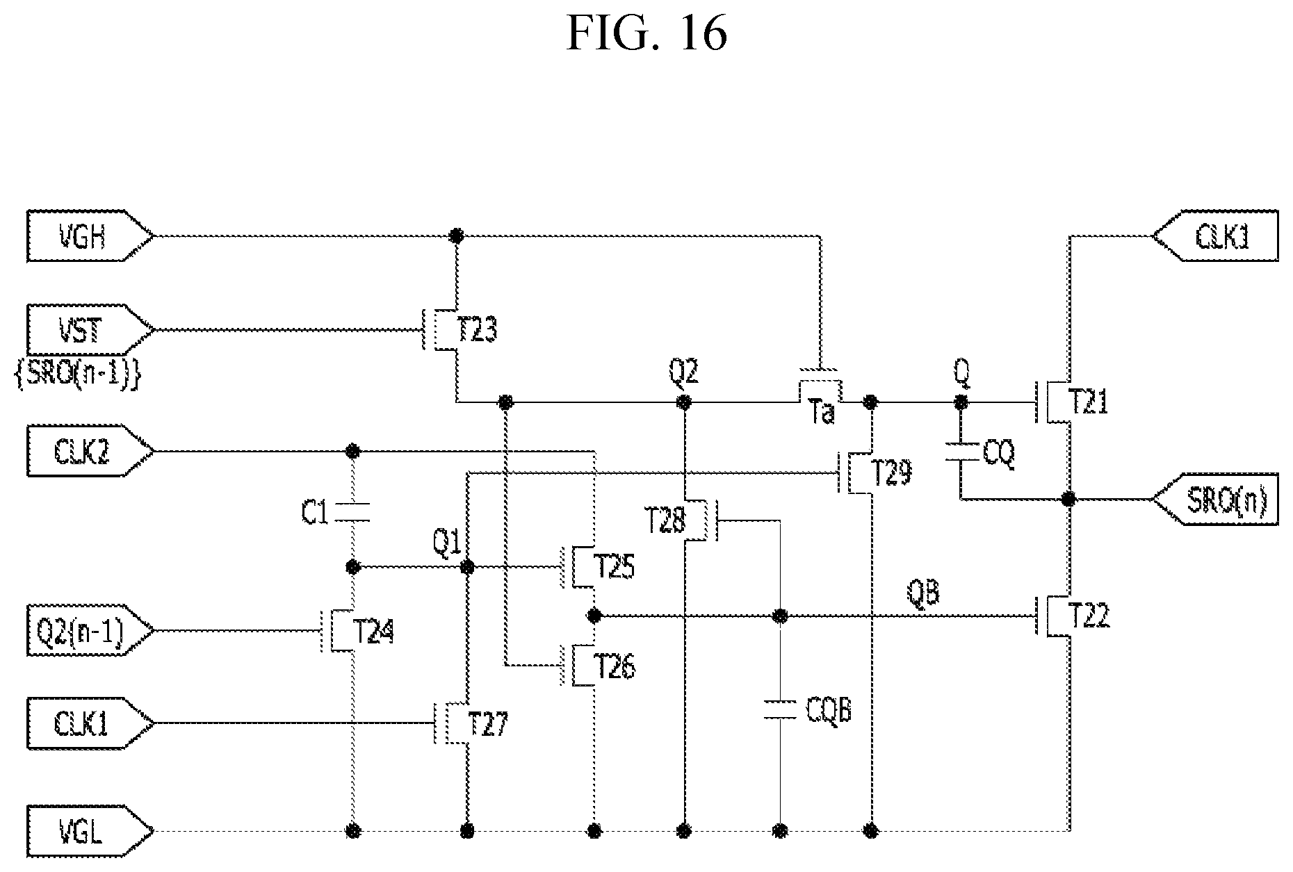 Patent US12417745 Figure 19 – Display device having gate driver