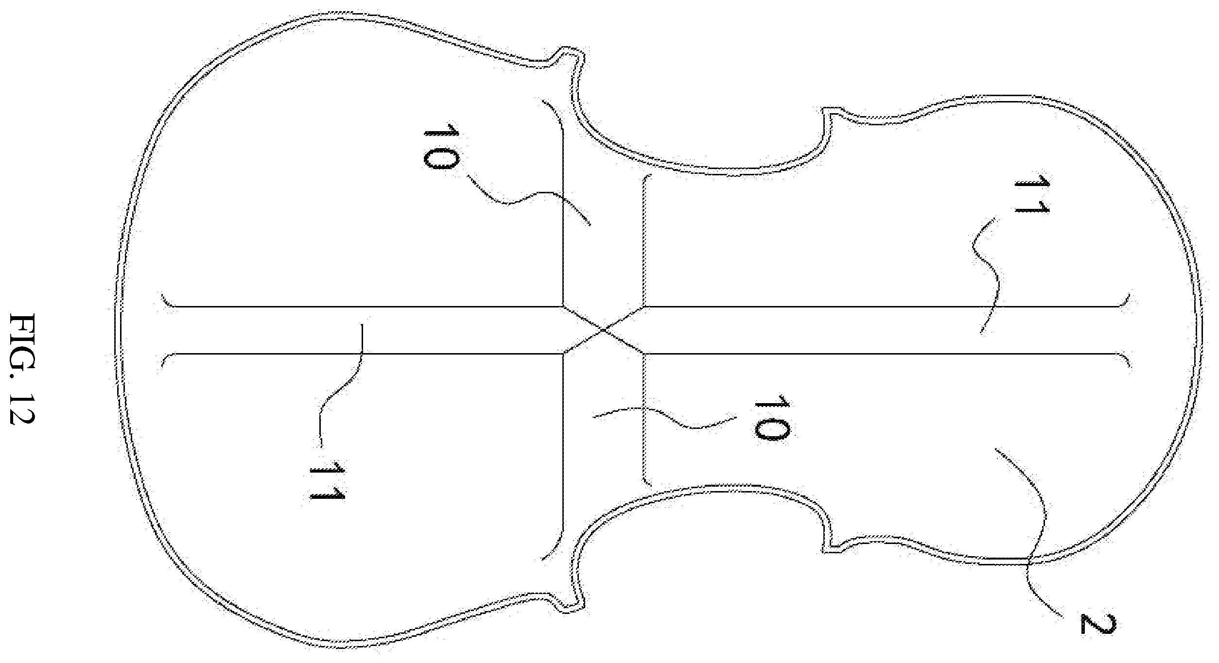 Patent US12417753 Figure 10 – Kind of double-bars violin family without sound post
