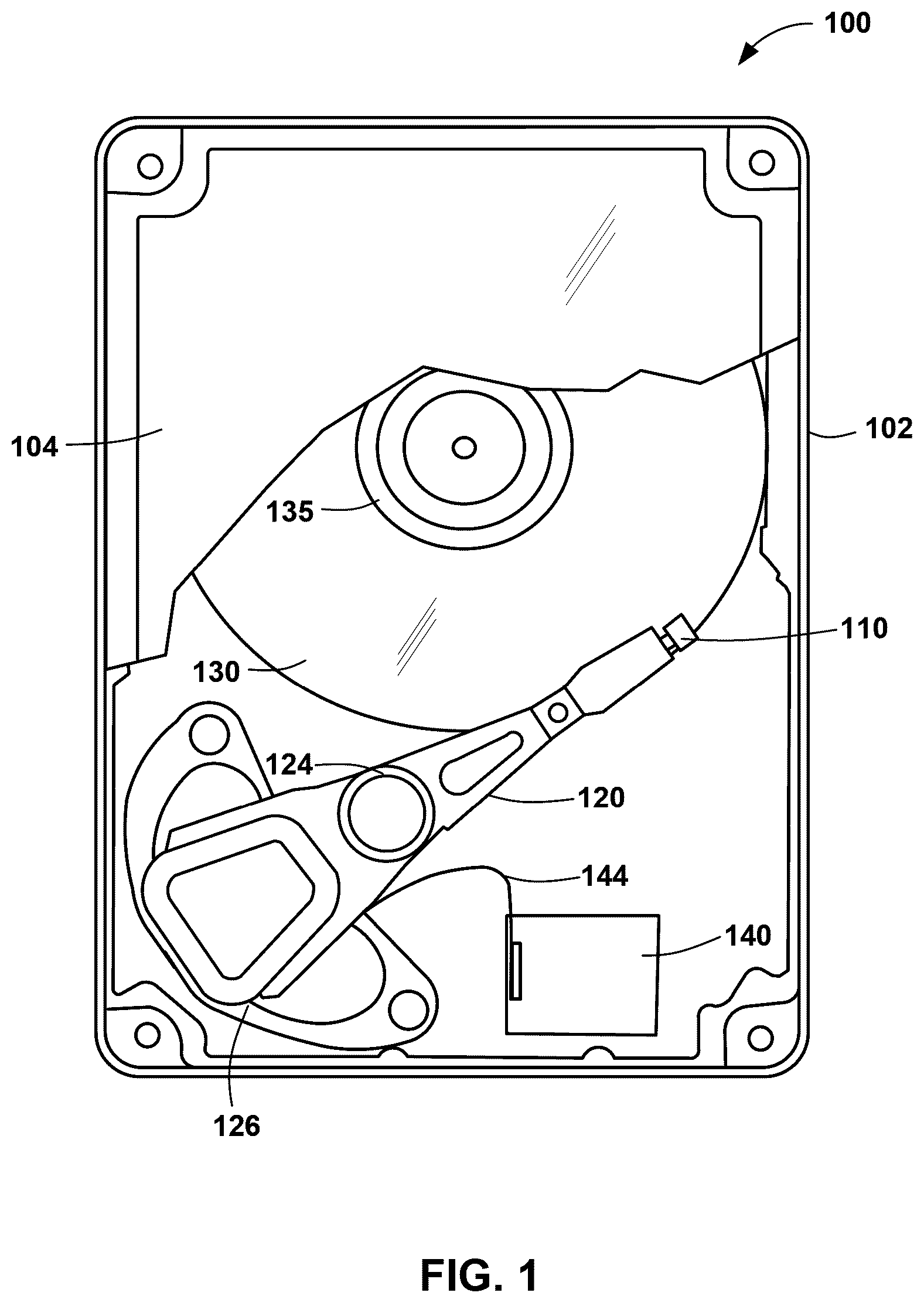 Patent US12417787 Figure 1 – Hard disk drive with dynamically designated media zones for archiving and performance