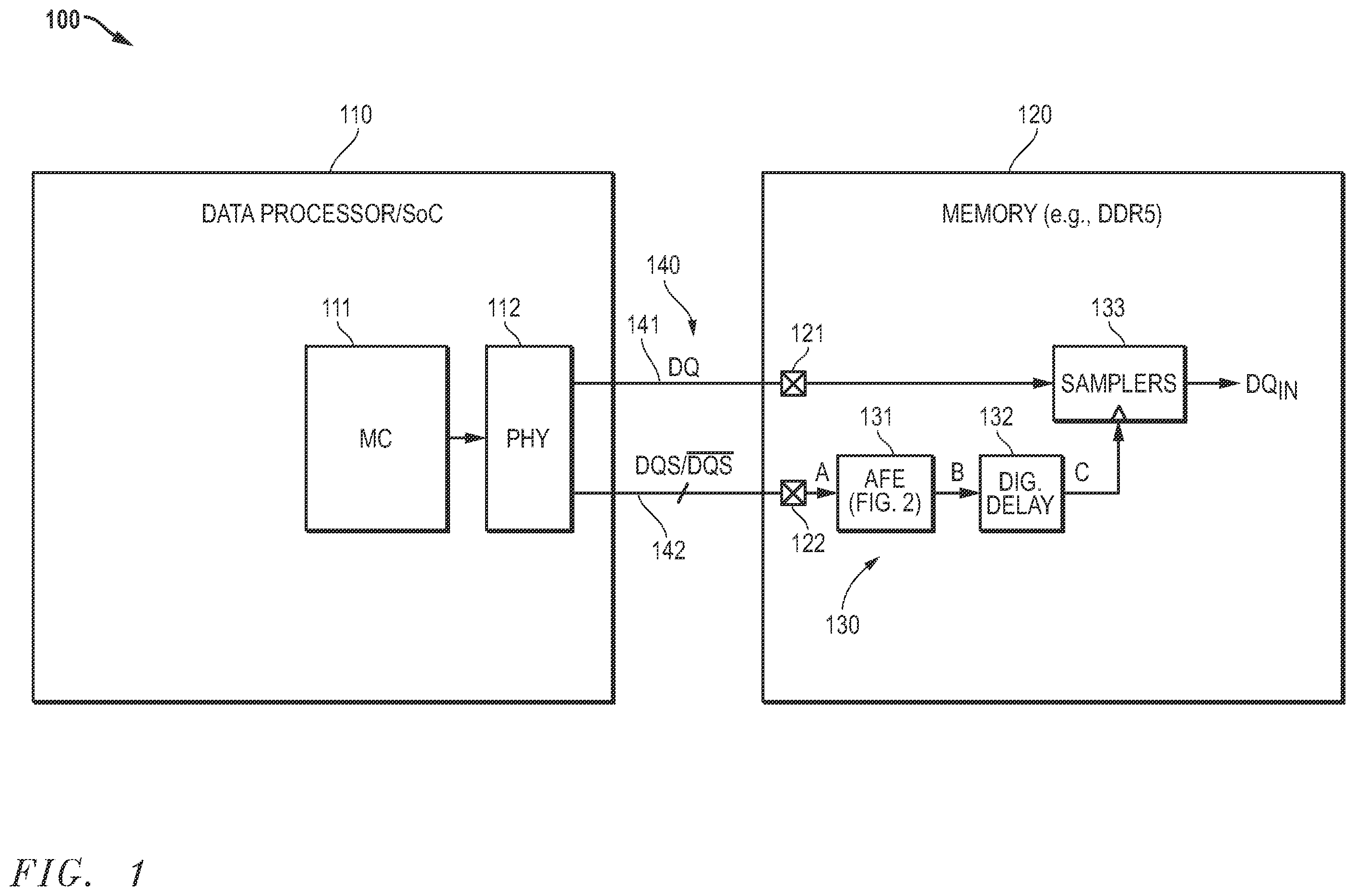 Patent US12417792 — Jitter reduction in mixed-signal processing circuits — Figure 1