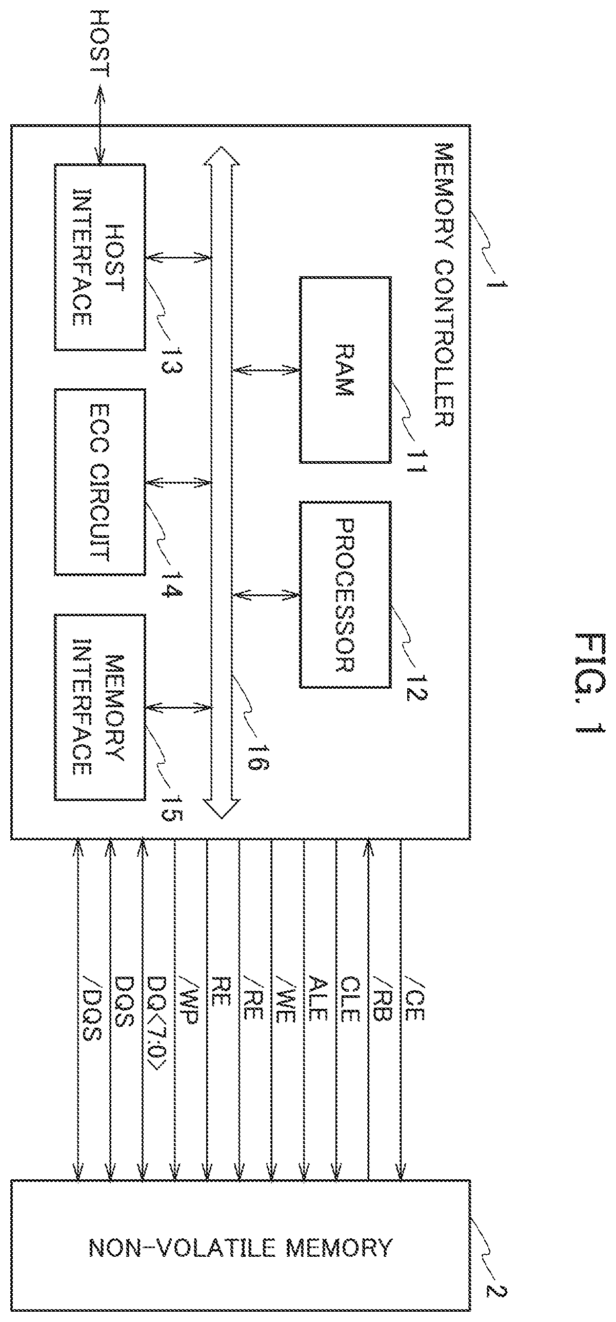 Patent US12417793 Figure 1 – Semiconductor storage device