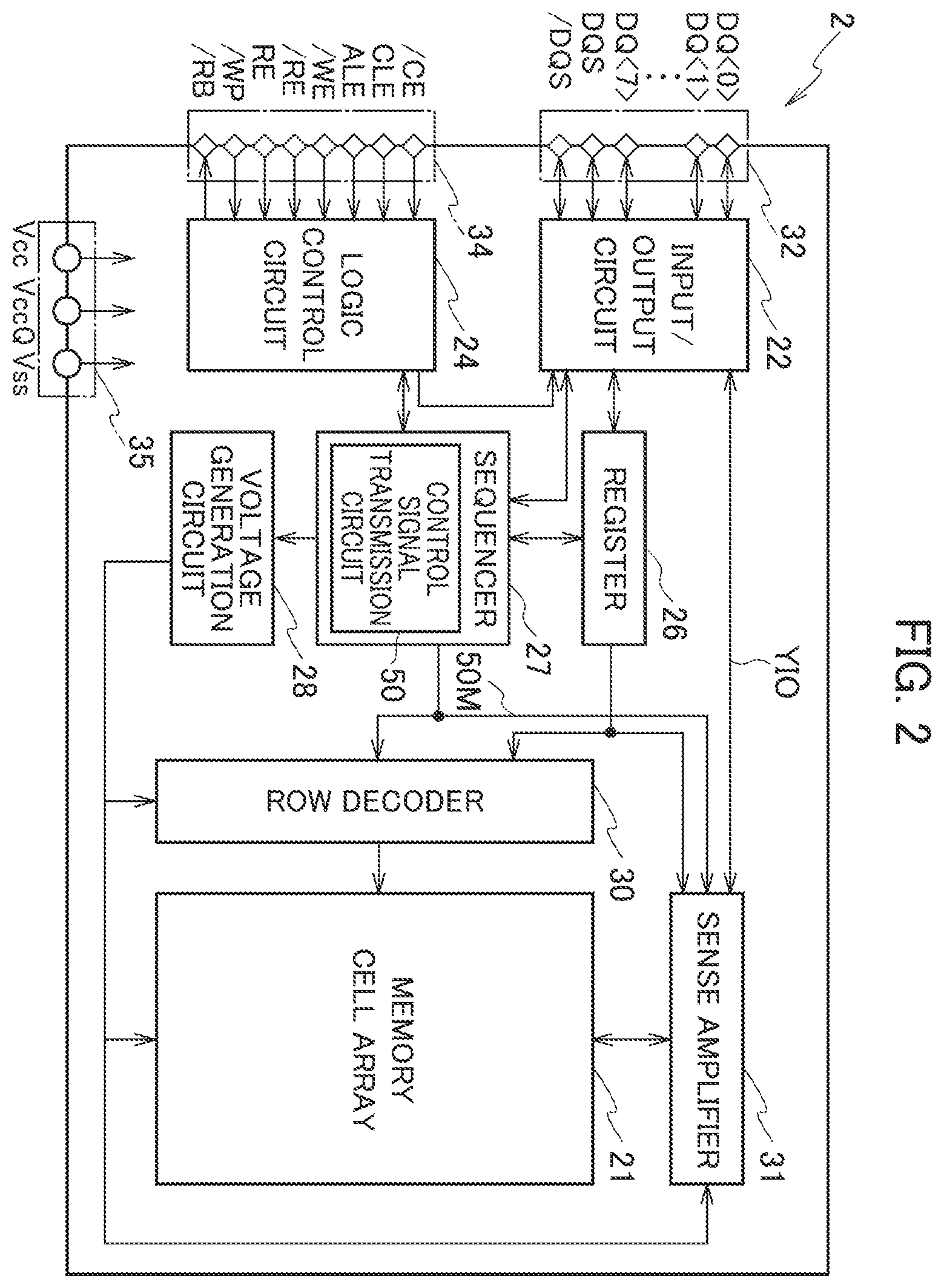 Patent US12417793 Figure 2 – Semiconductor storage device