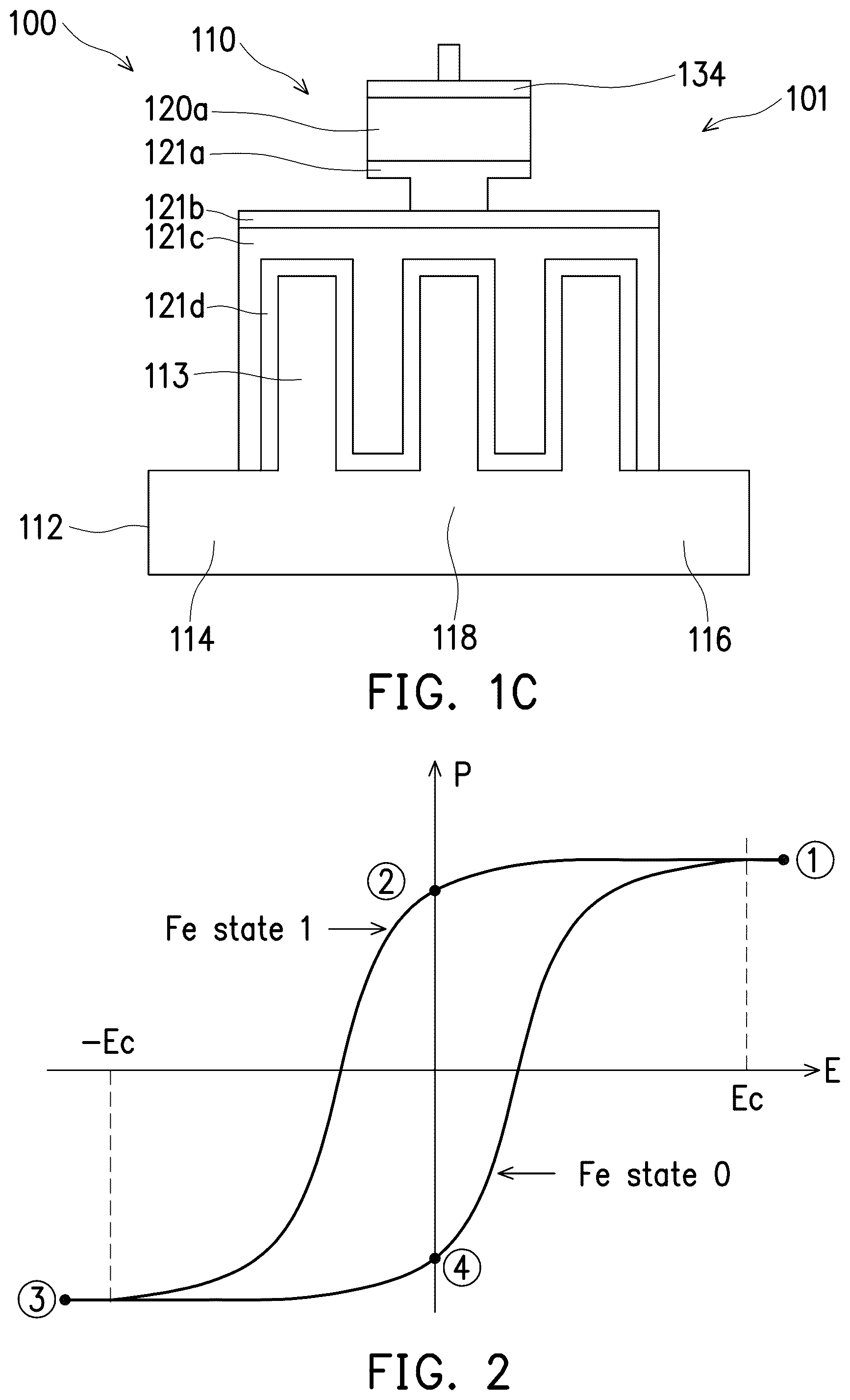 Patent US12417796 Figure 2 – Ferroelectric field-effect transistor (FeFET) memory
