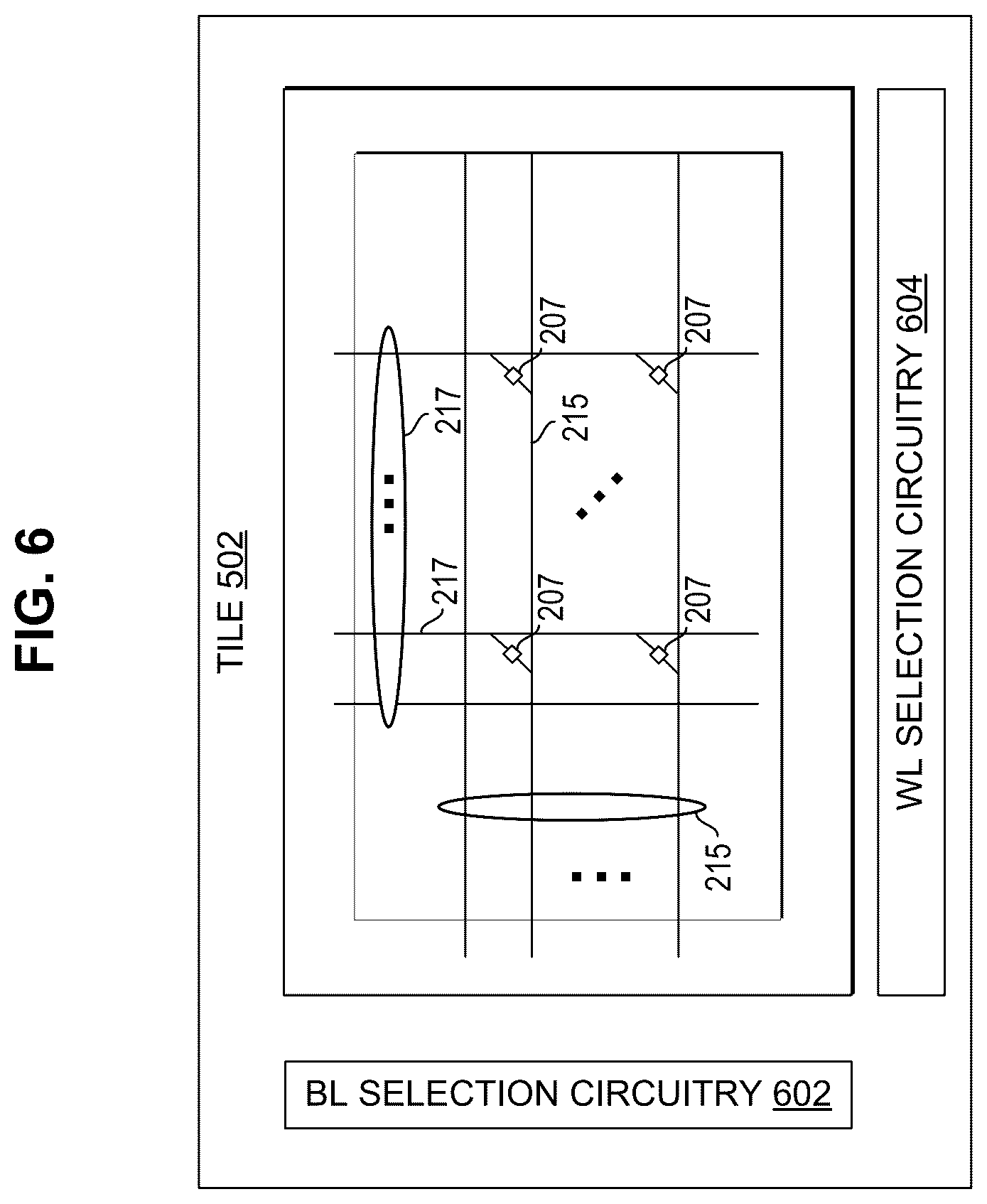 Patent US12417797 Figure 6 – NOR gate based local access line deselect signal generation