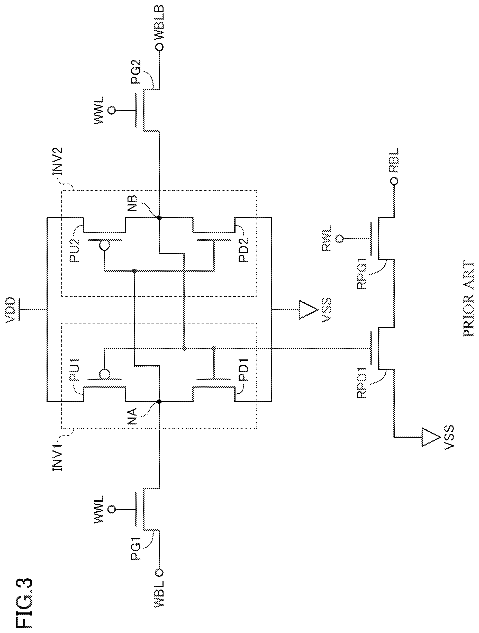 Patent US12417801 Figure 3 – 2-port SRAM comprising a CFET