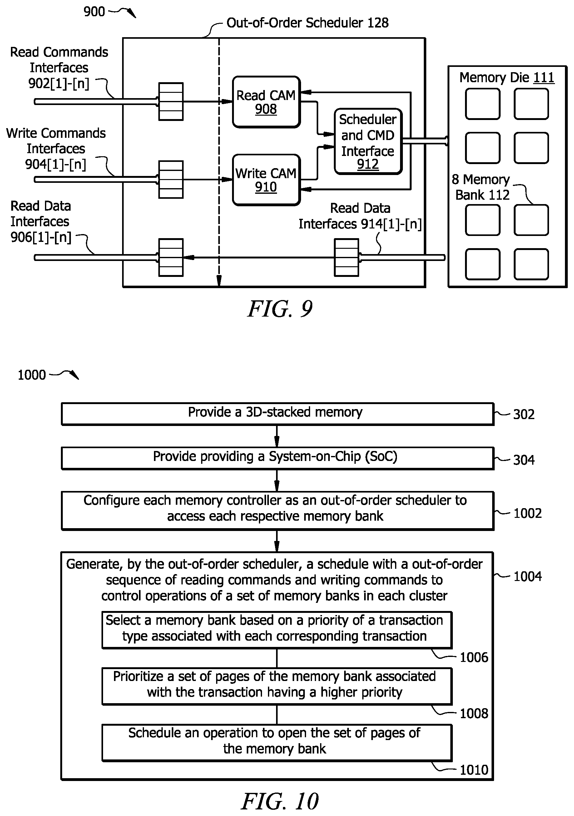 Patent US12417817 Figure 8 – Stacked 3D memory architecture for power optimization