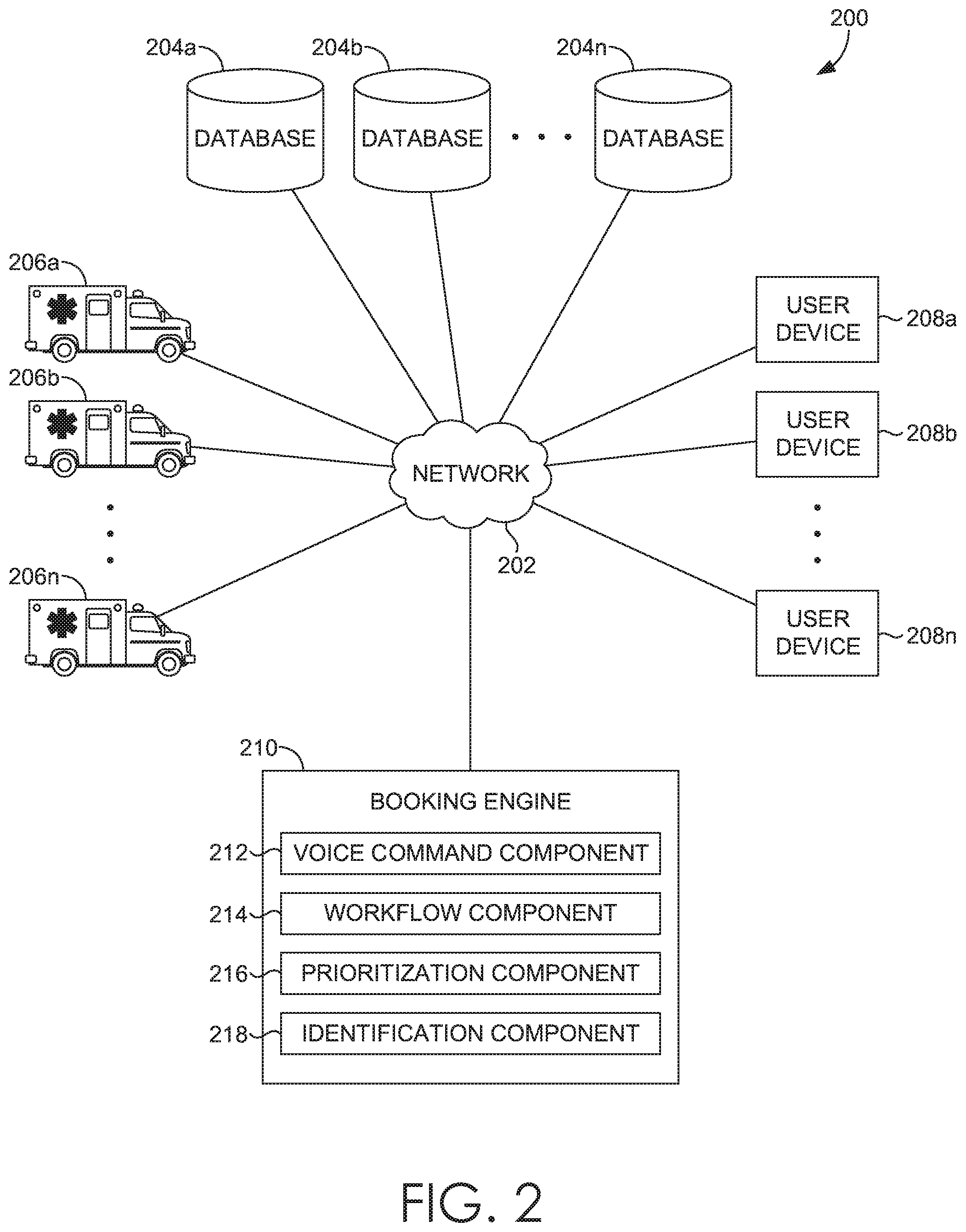 Patent US12417824 Figure 2 – Voice-activated ambulance booking