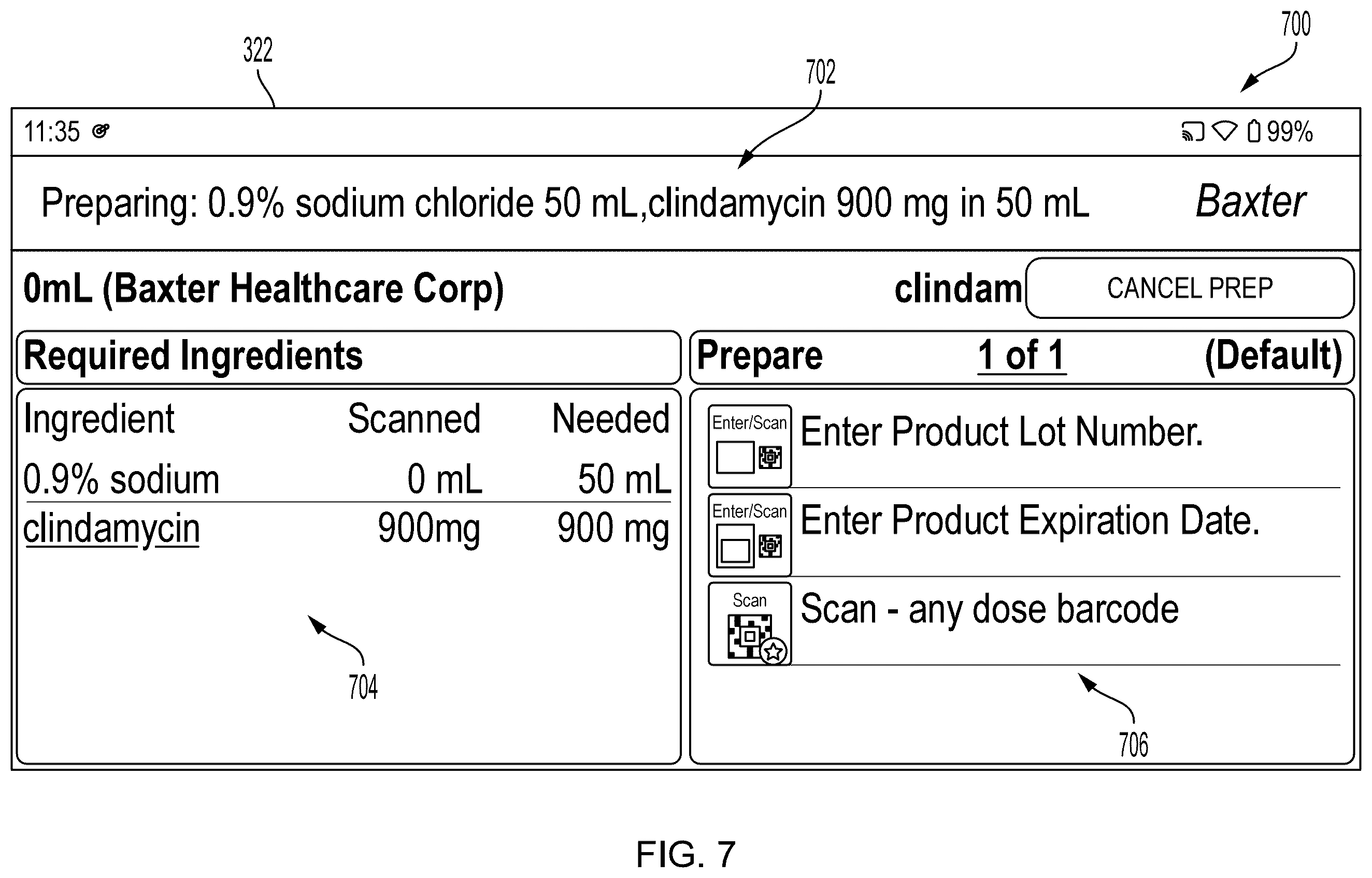 Patent US12417830 Figure 7 – Wearable heads-up display (“HUD”) for a pharmacy workflow management system