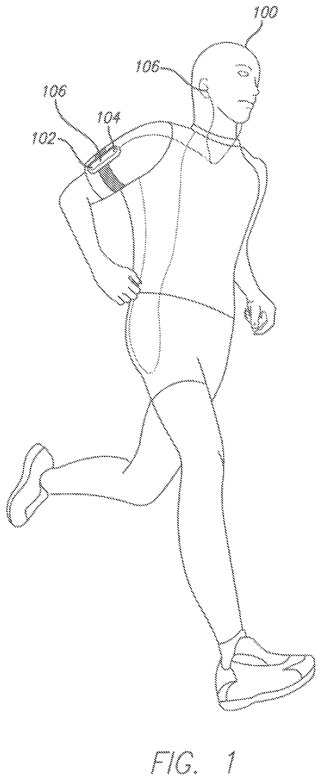 Patent US12417832 Figure 1 – Fitness monitoring methods, systems, and program products, and applications thereof