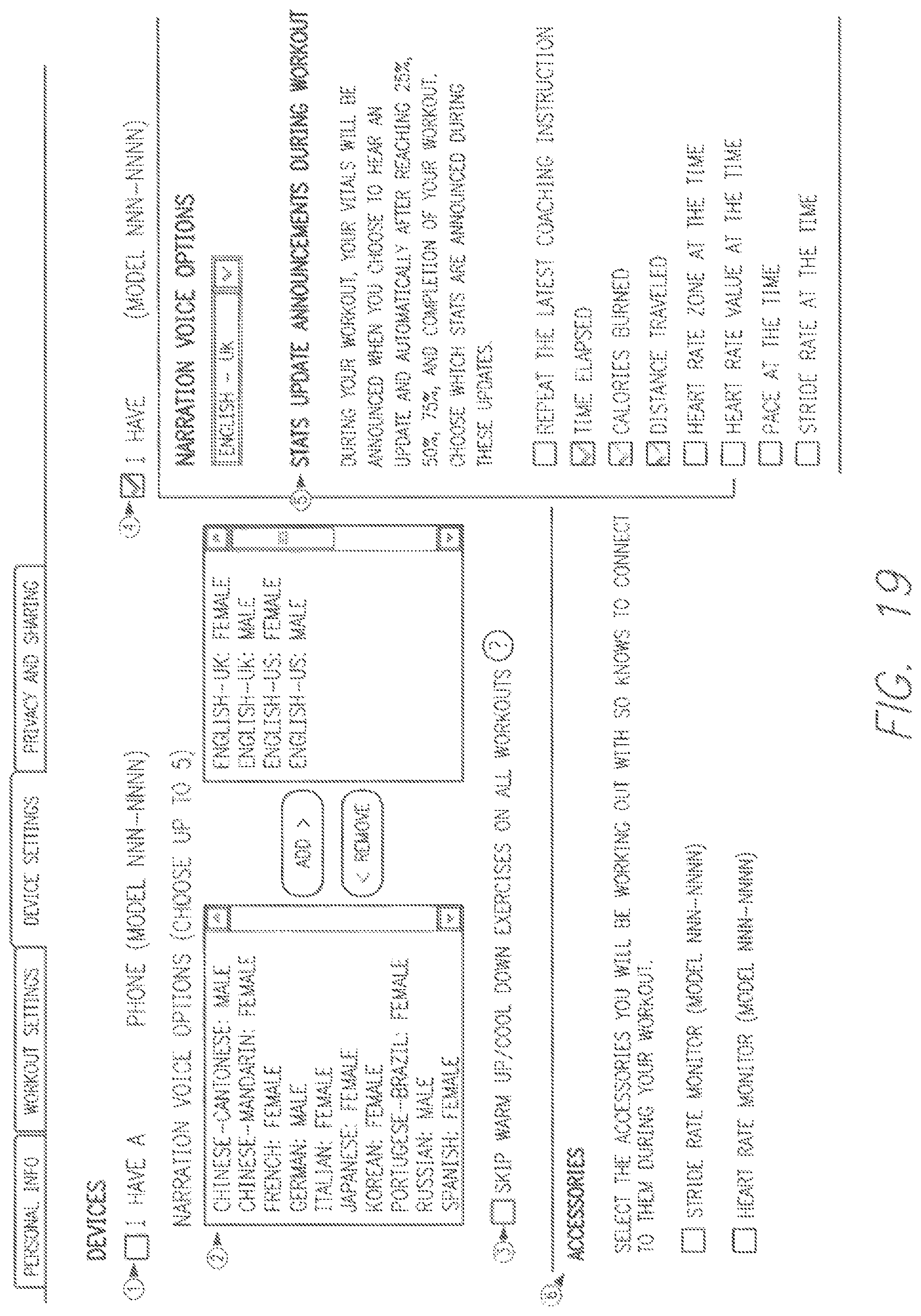Patent US12417832 Figure 19 – Fitness monitoring methods, systems, and program products, and applications thereof