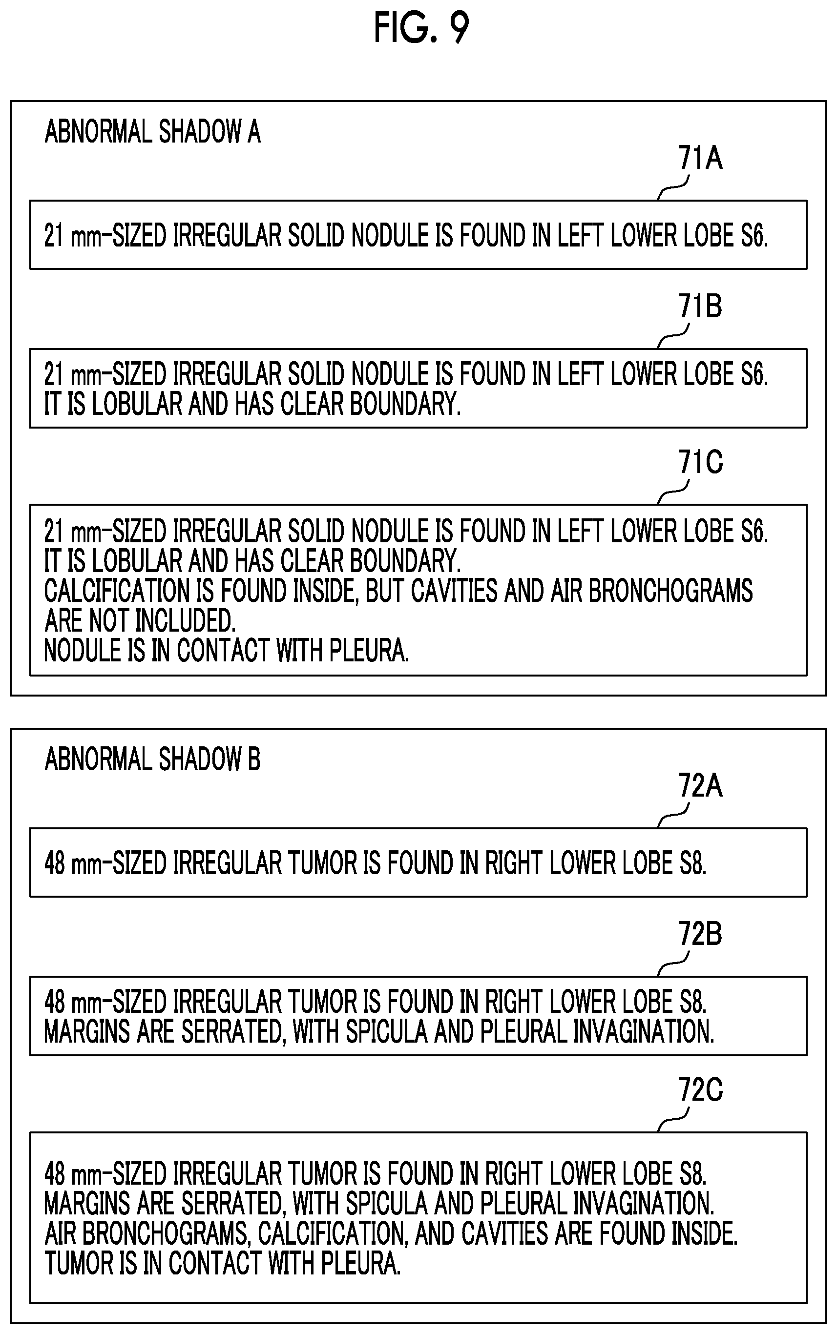 Patent US12417838 Figure 7 – Document creation support apparatus, method, and program to generate medical document based on medical images