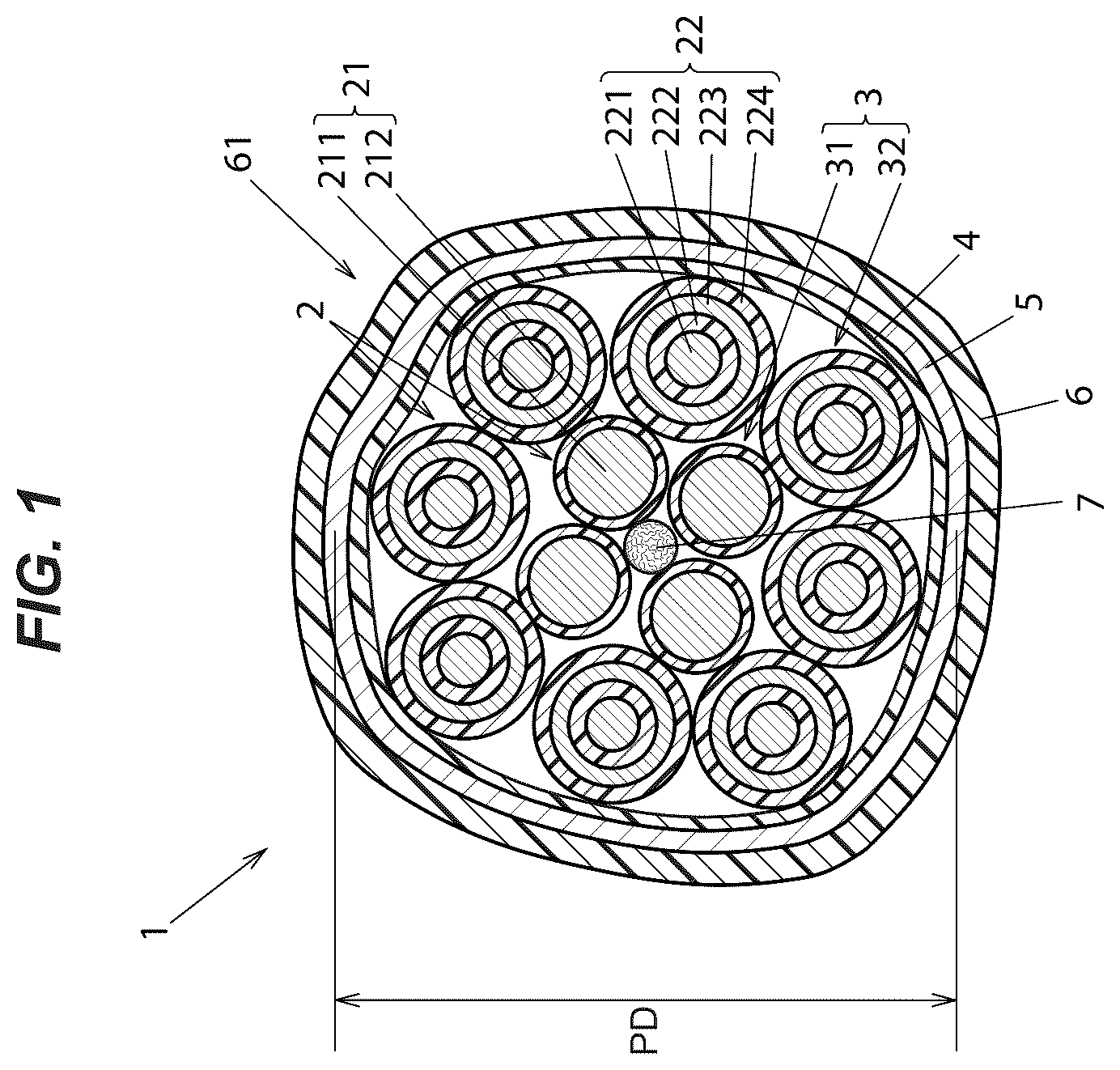 Patent US12417862 — Cable — Figure 1