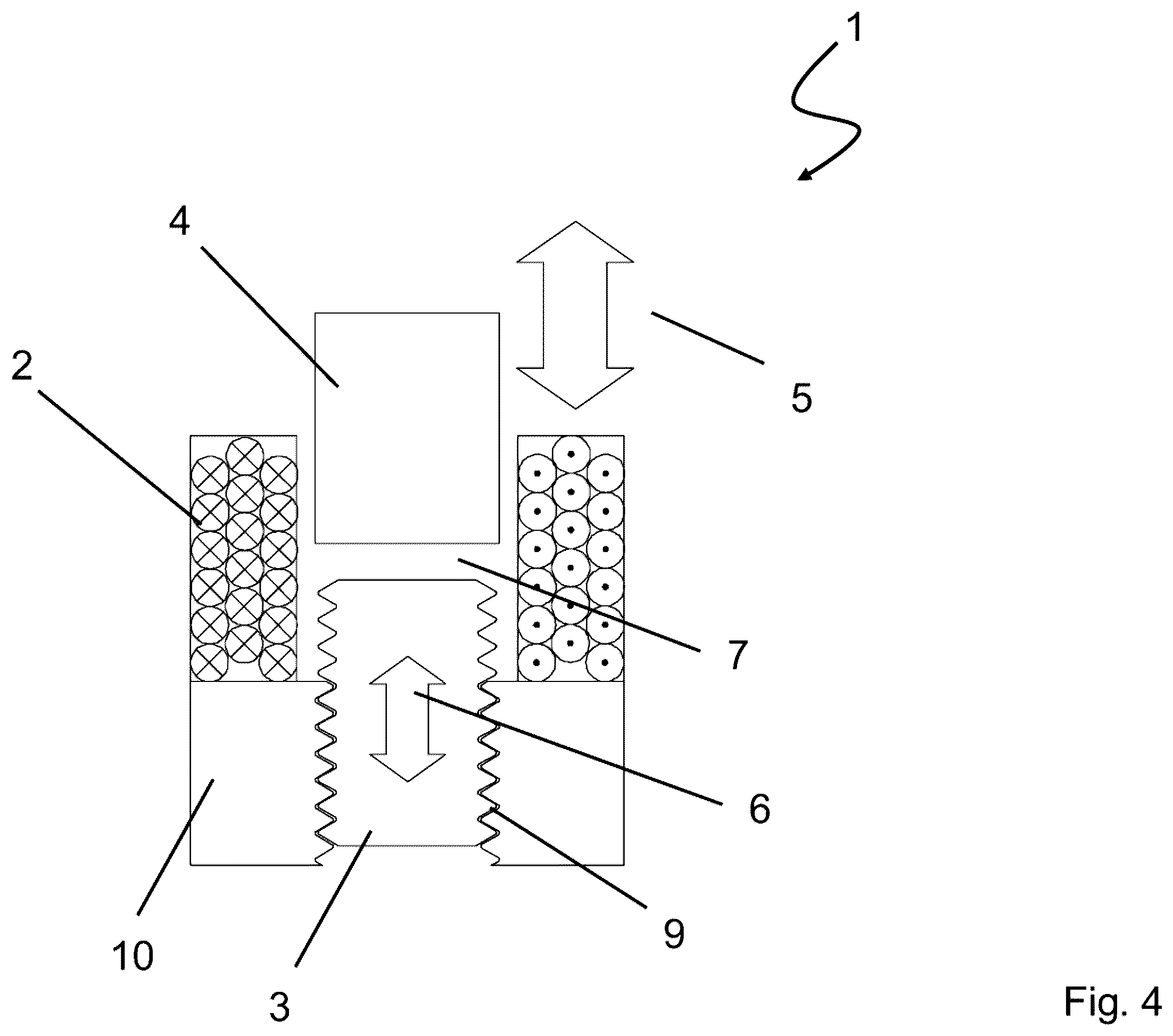 Patent US12417869 Figure 4 – Electromagnetic actuator