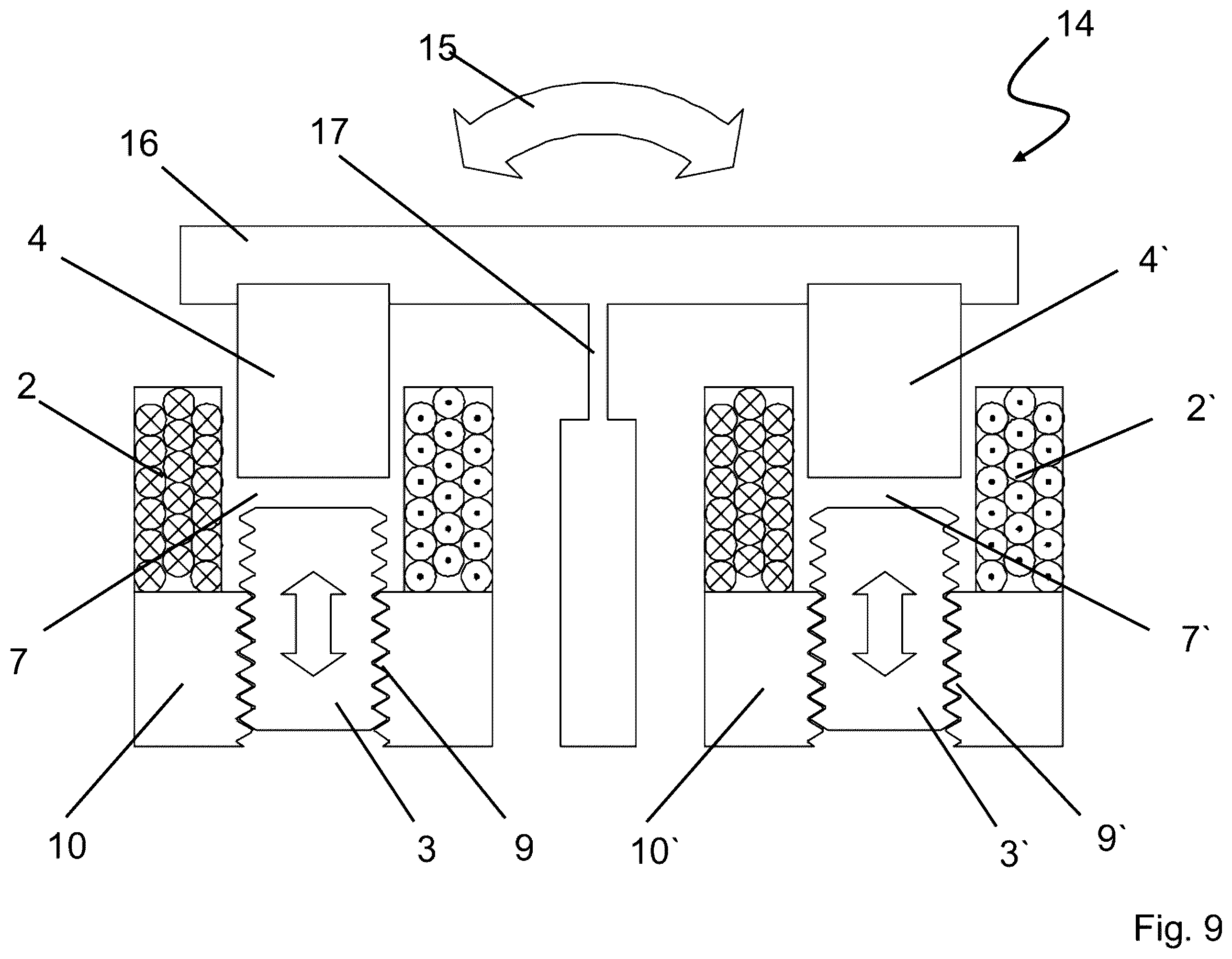Patent US12417869 Figure 9 – Electromagnetic actuator
