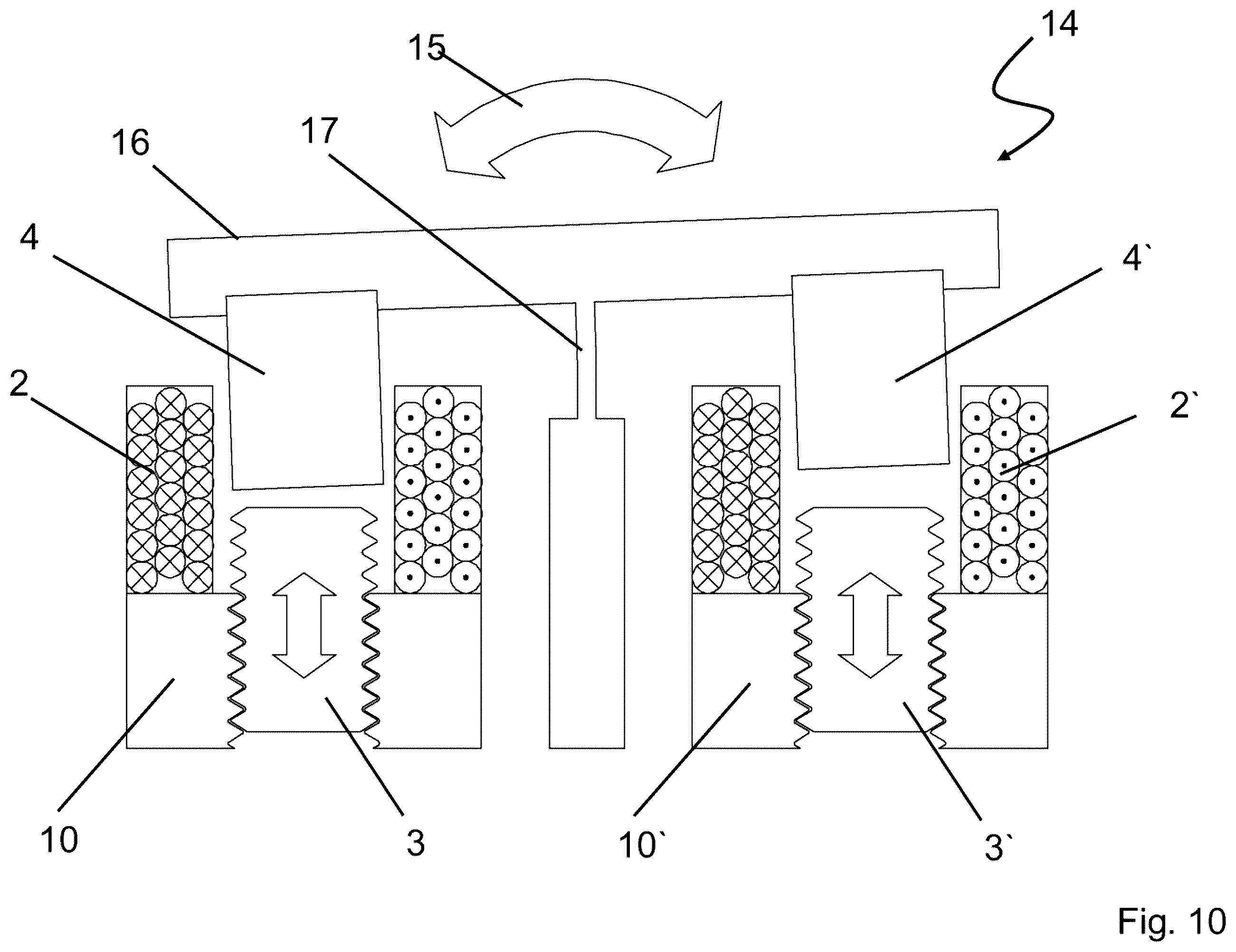 Patent US12417869 Figure 10 – Electromagnetic actuator