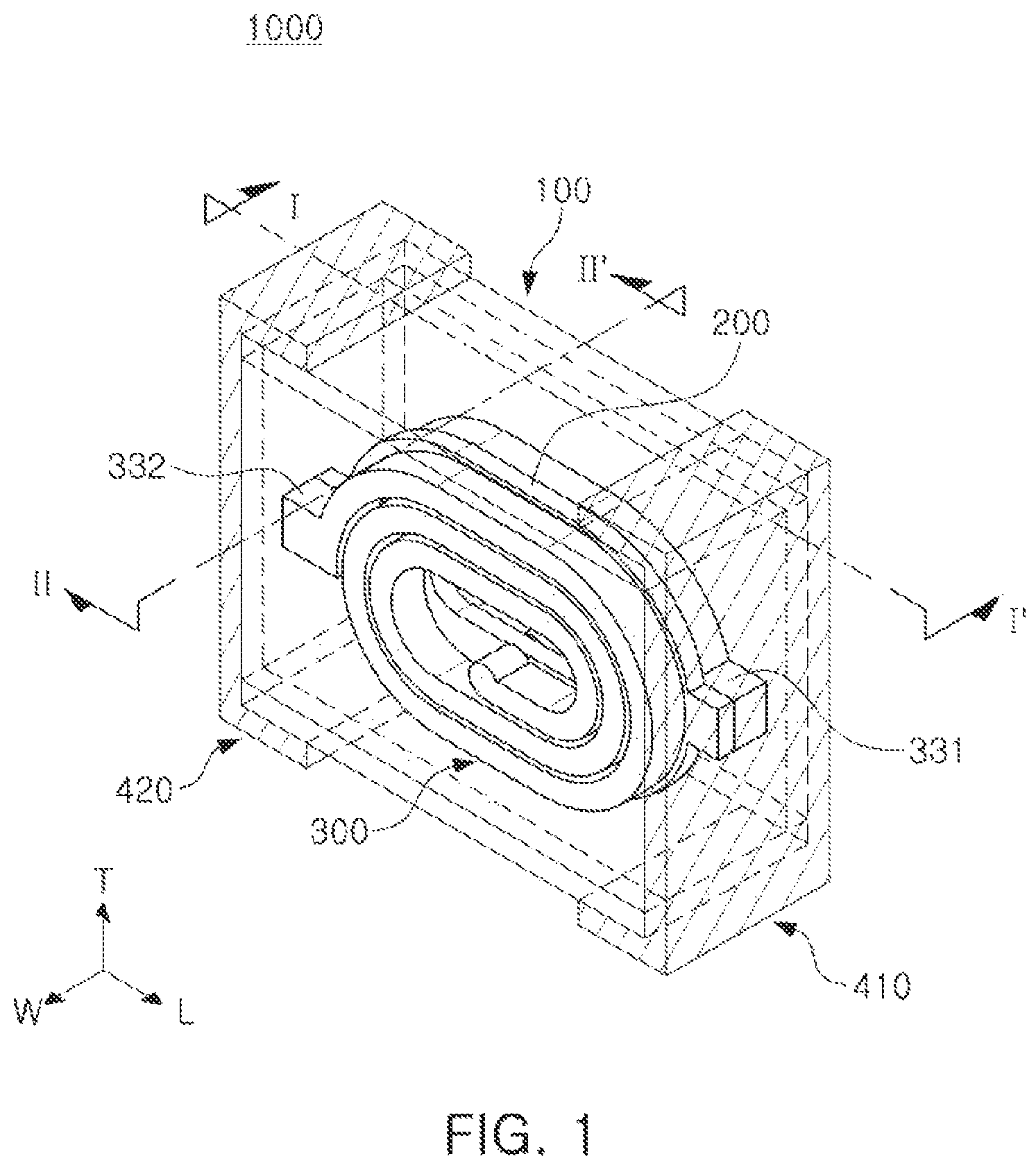 Patent US12417871 Figure 1 – Coil component