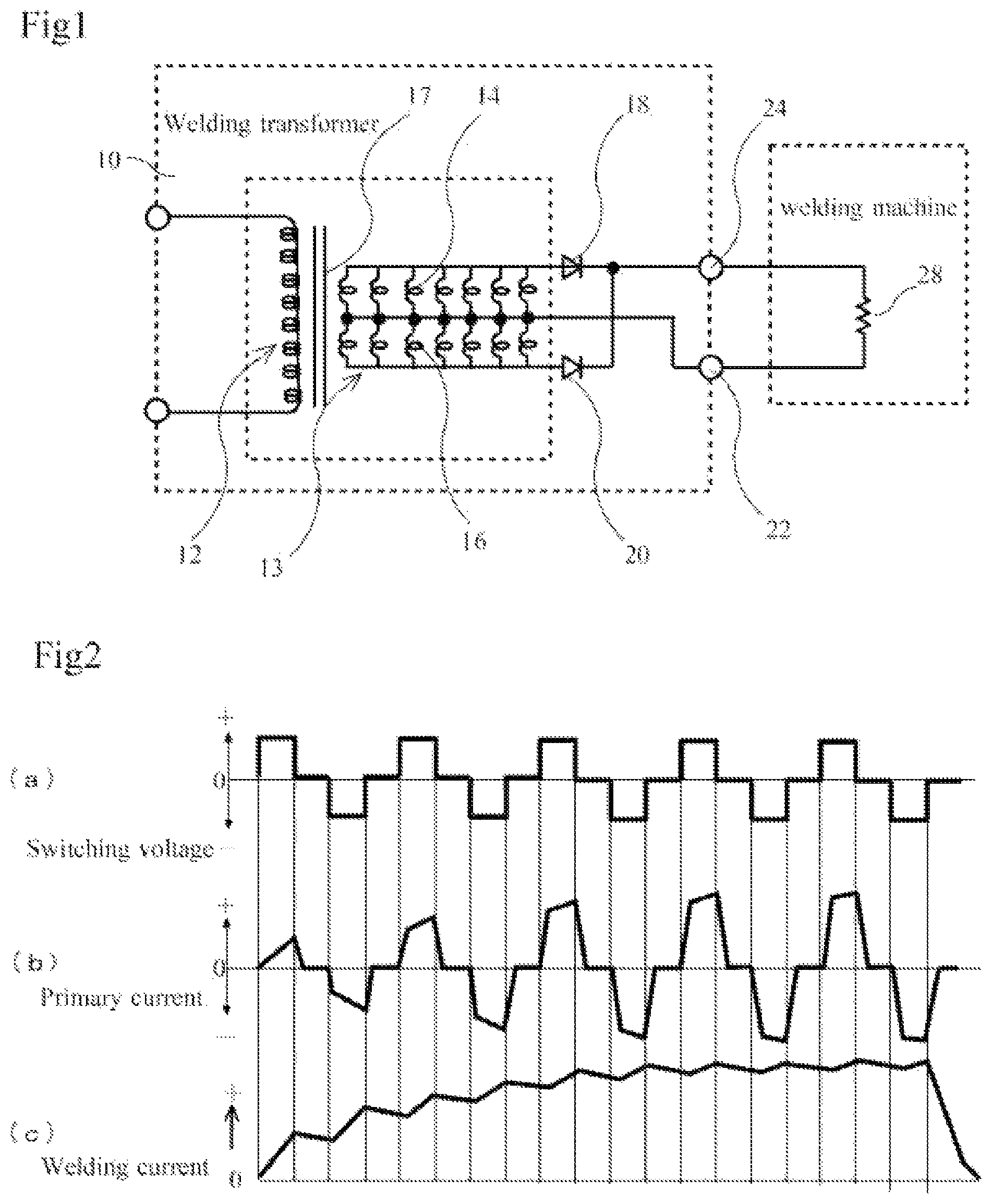 Patent US12417873 Figure 1 – Welding transformer