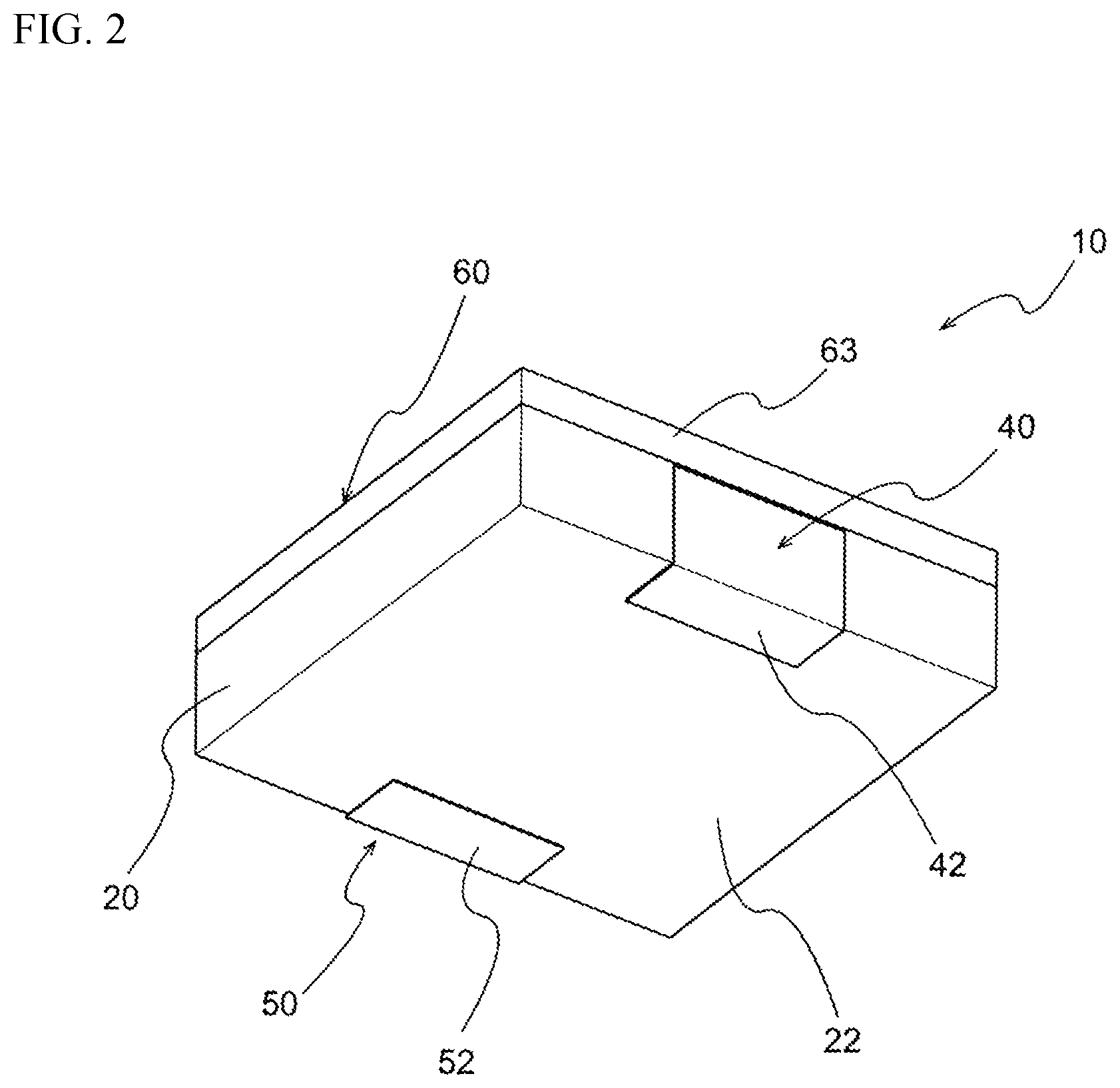 Patent US12417880 Figure 2 – Electronic device having first and second metal terminals