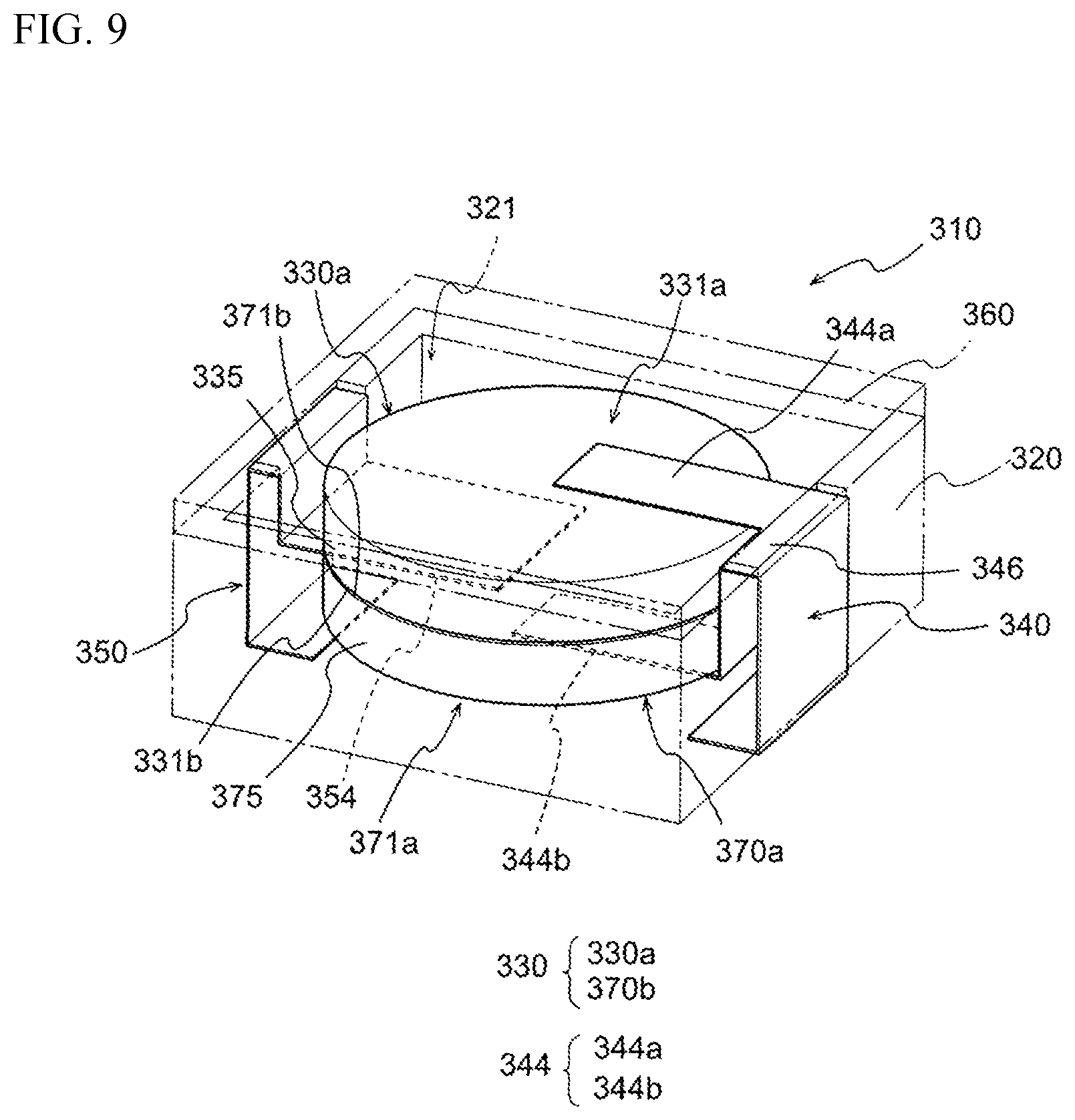 Patent US12417880 Figure 9 – Electronic device having first and second metal terminals