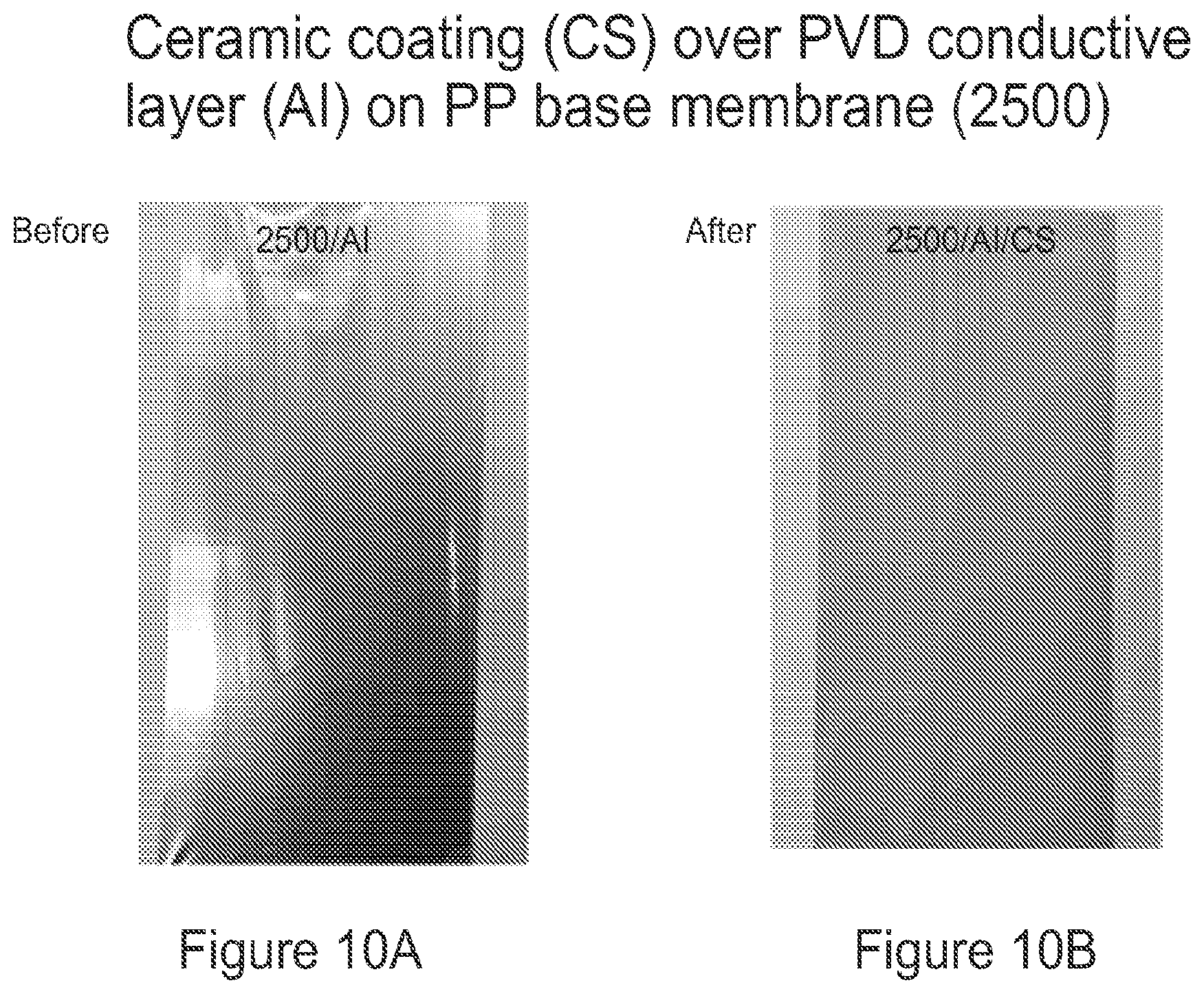 Patent US12417886 Figure 10 – Depositions or layers for microporous membranes, improved membranes, improved lithium battery separators, improved batteries, improved high voltage lithium batteries, and related methods