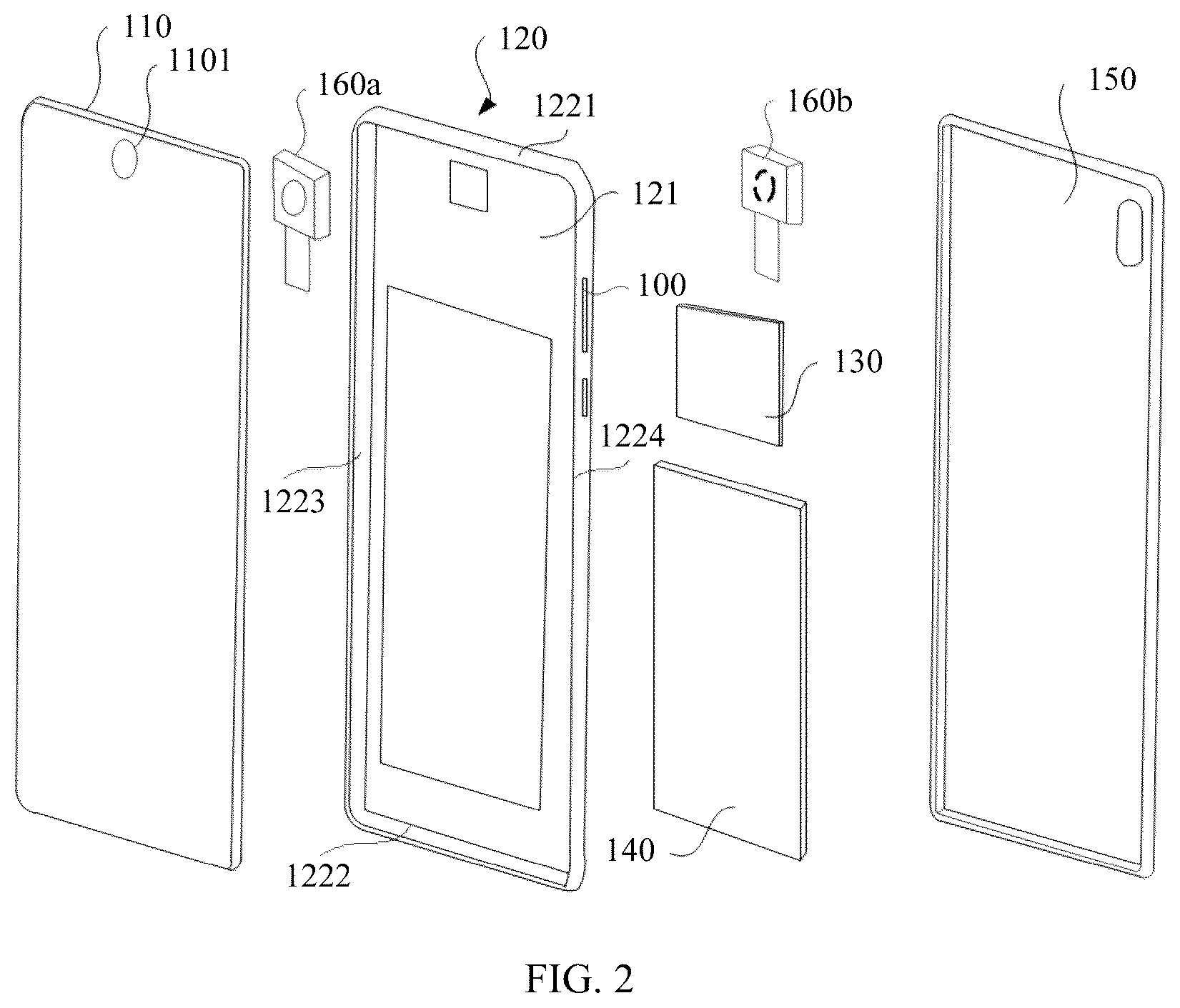 Patent US12417887 Figure 2 – Button and electronic device