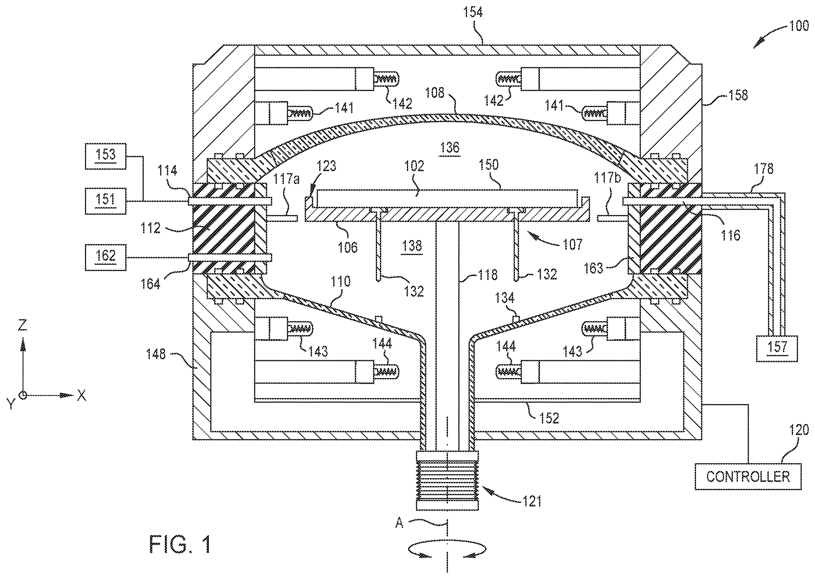Patent US12417890 Figure 1 – Methods, systems, and apparatus for monitoring radiation output of lamps