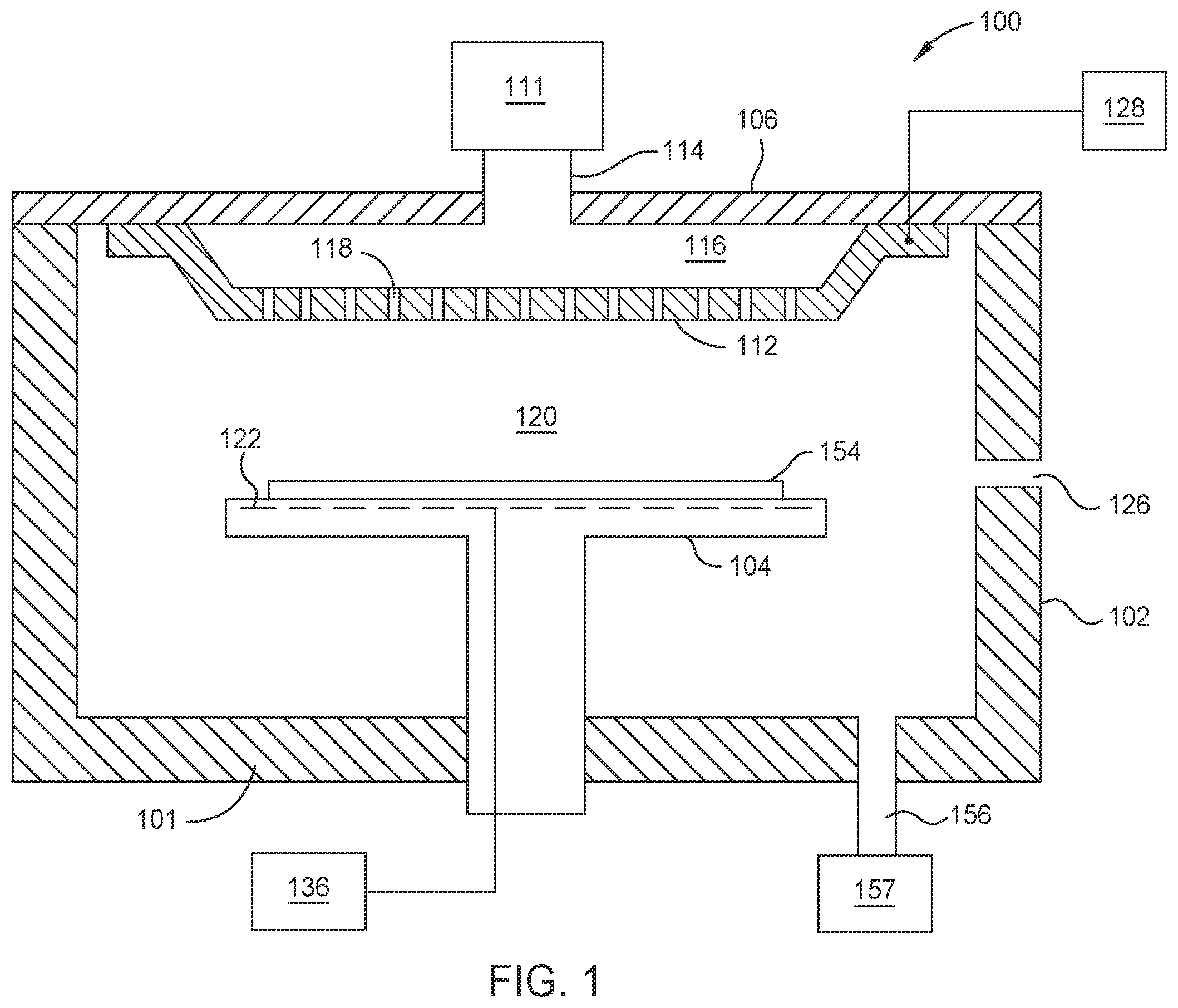 Patent US12417899 — Integrated showerhead — Figure 1