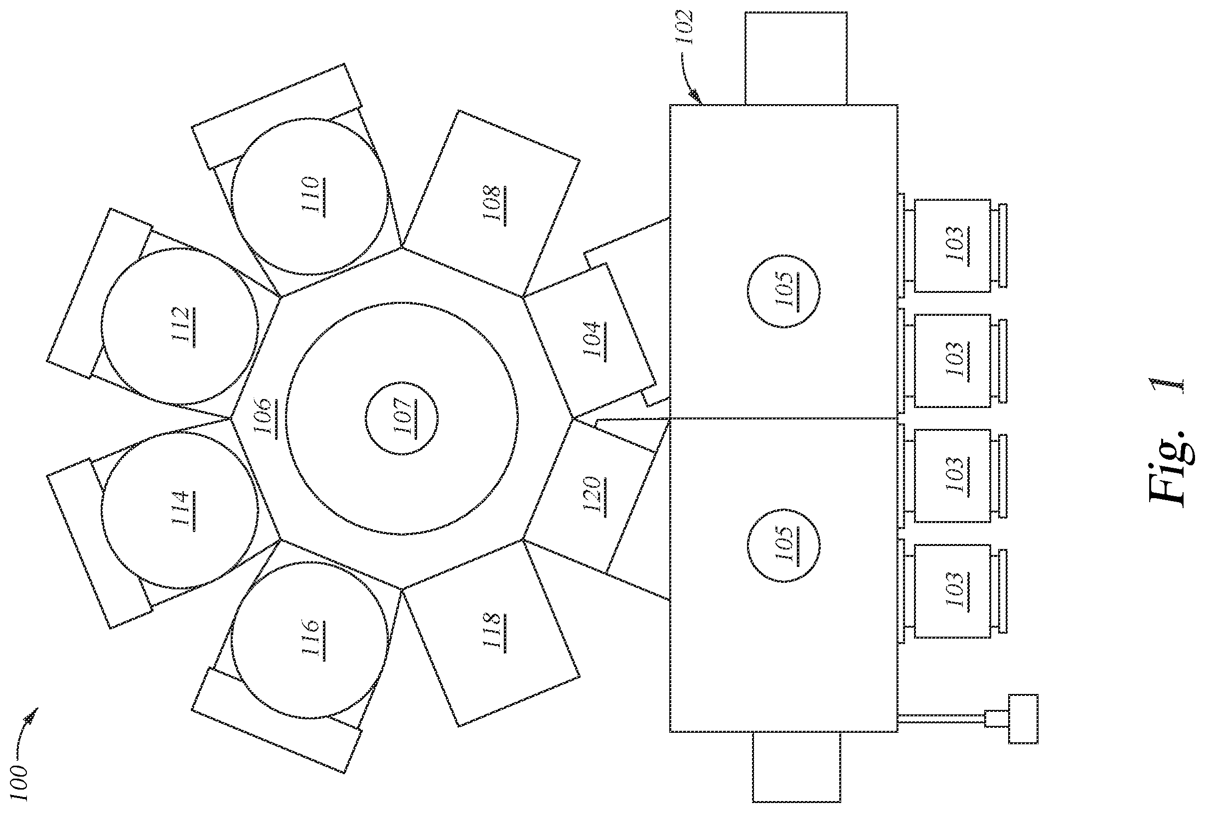 Patent US12417903 Figure 1 – Physical vapor deposition source and chamber assembly