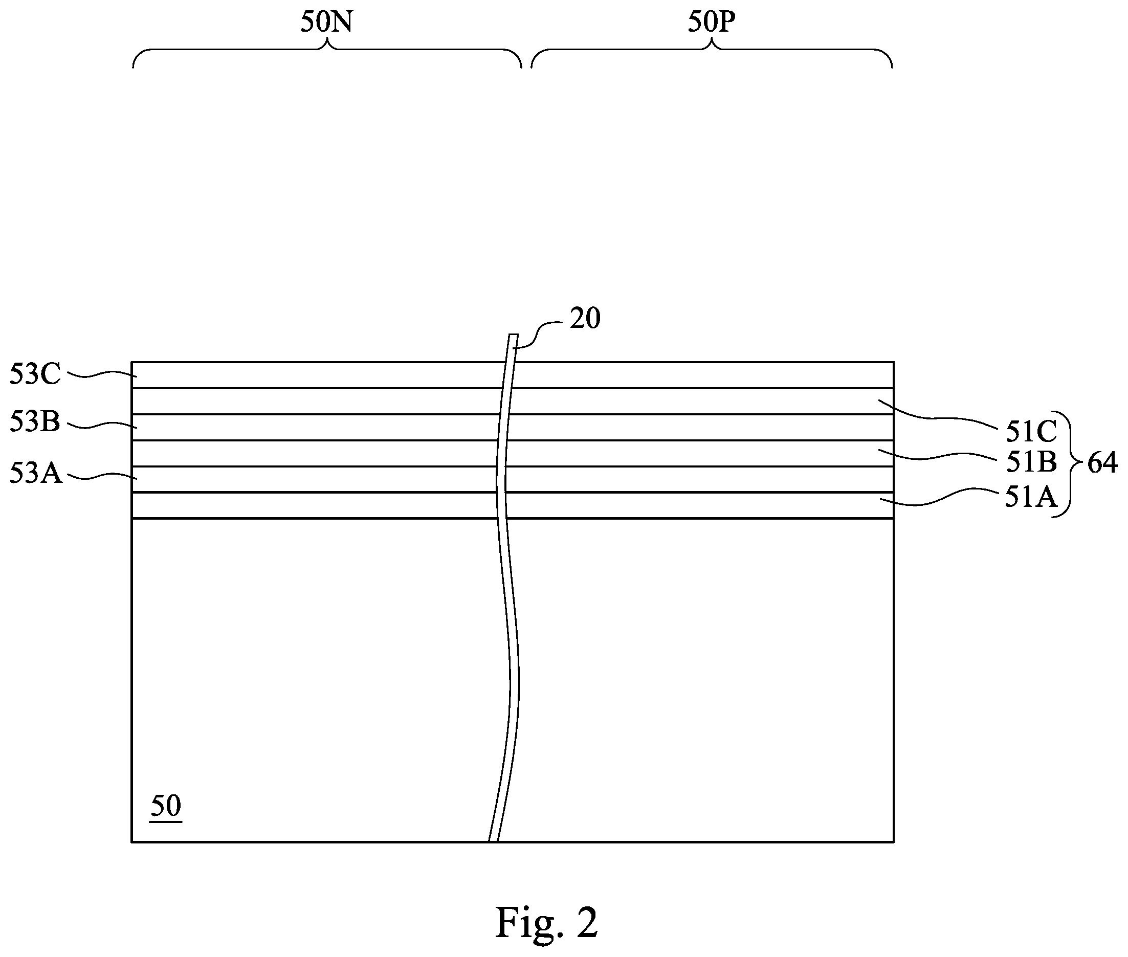 Patent US12417920 Figure 2 – Transistor gate structure and method of forming