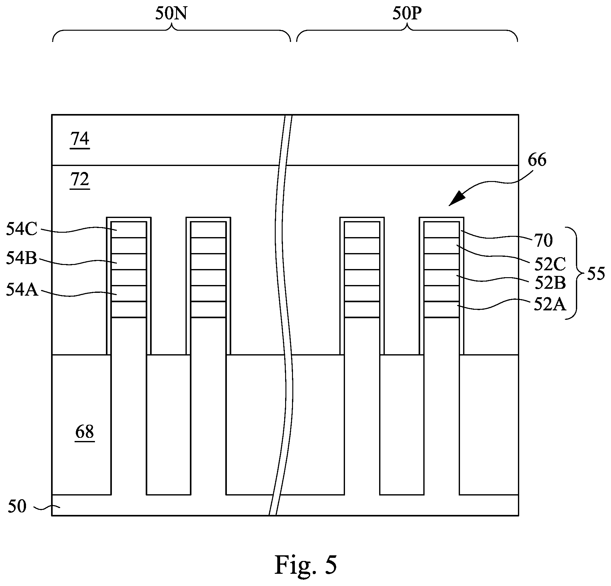 Patent US12417920 Figure 5 – Transistor gate structure and method of forming