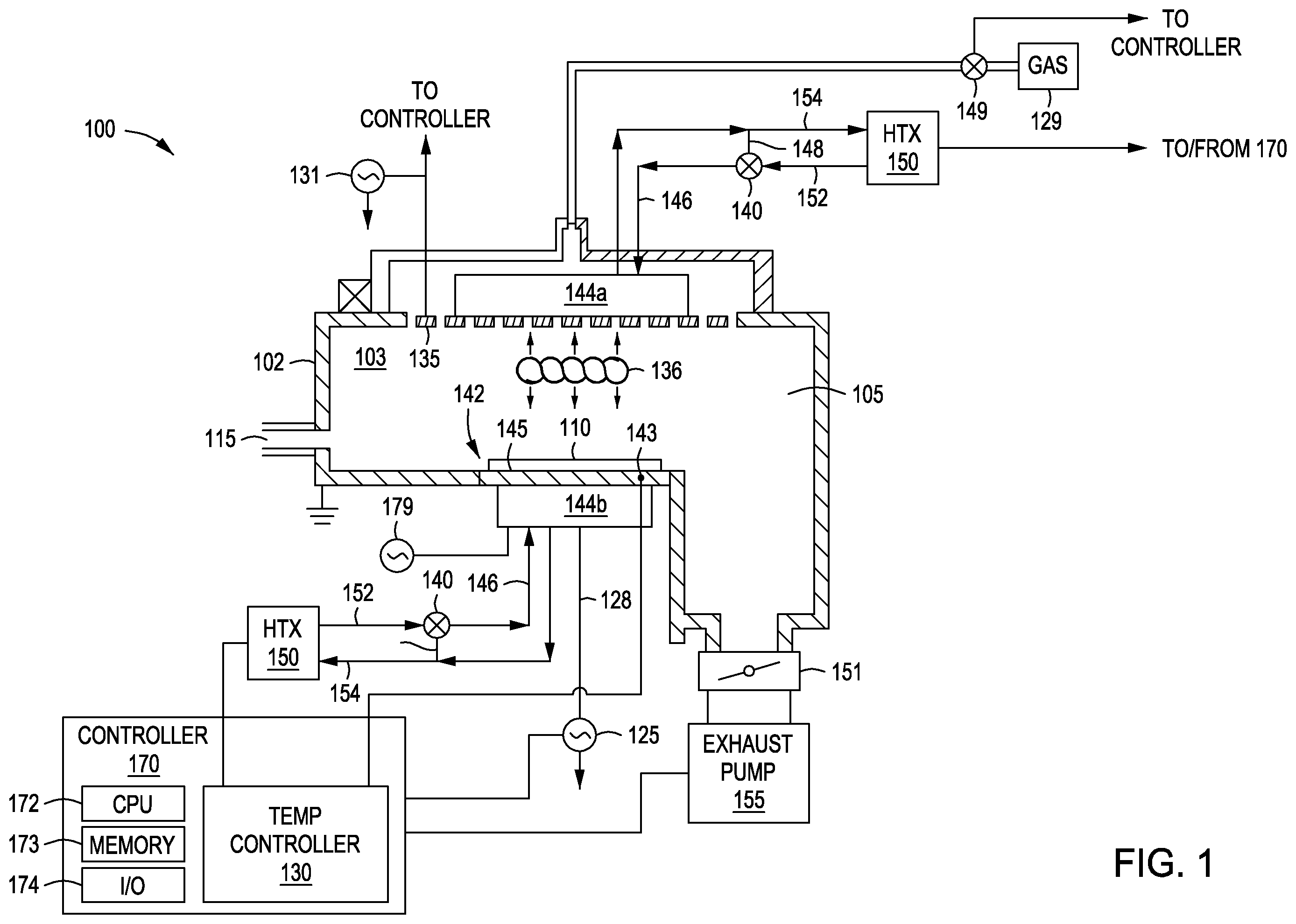 Patent US12417921 Figure 1 – Methods and apparatus for in-situ protection of etched surfaces