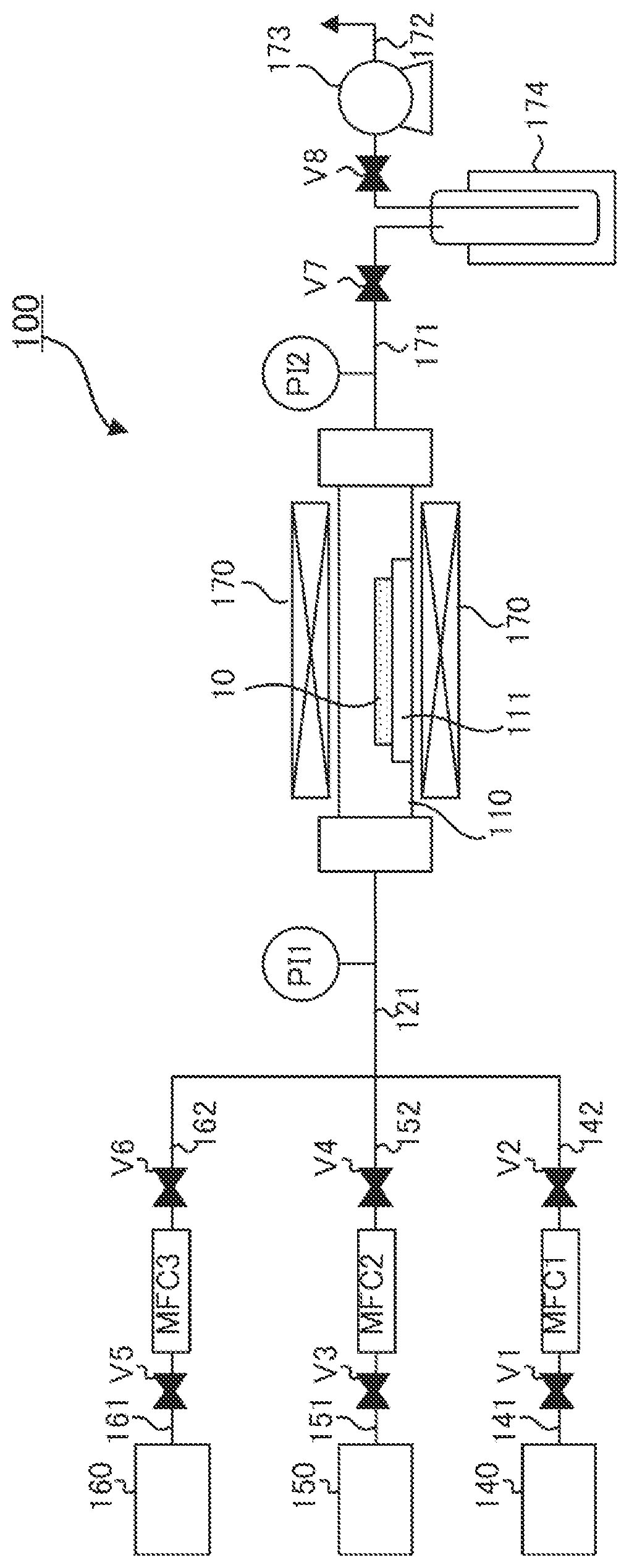 Patent US12417922 Figure 1 – Surface treatment method, dry etching method, cleaning method, semiconductor device manufacturing method, and etching device
