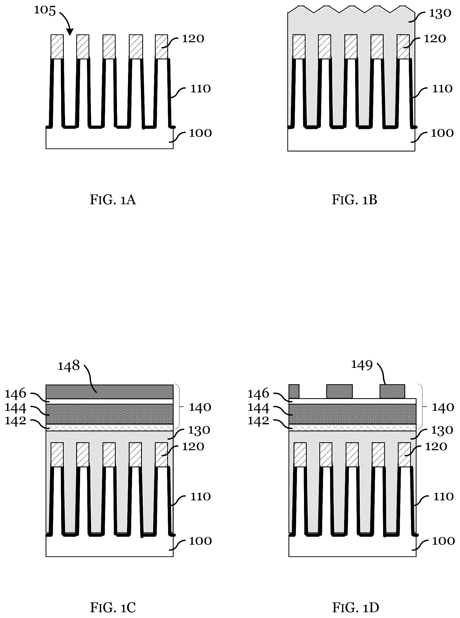 Patent US12417925 Figure 1 – Method of conductive material deposition