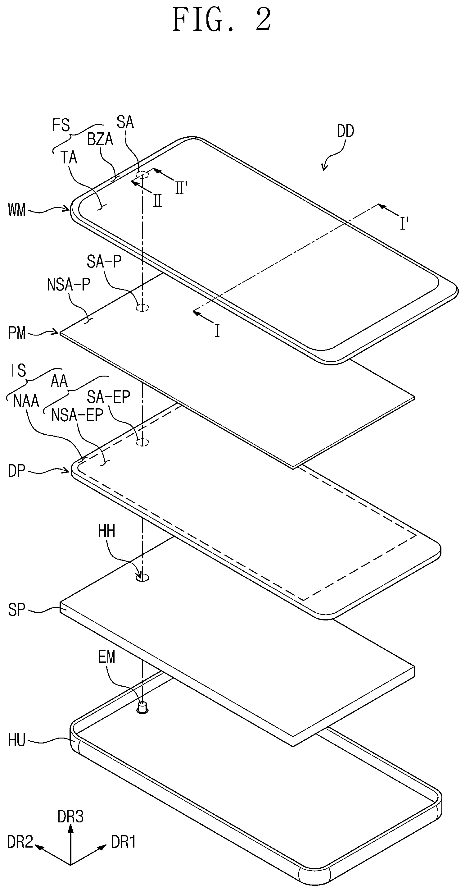 Patent US12417929 Figure 2 – Electronic apparatus with polarization plate and manufacturing method thereof