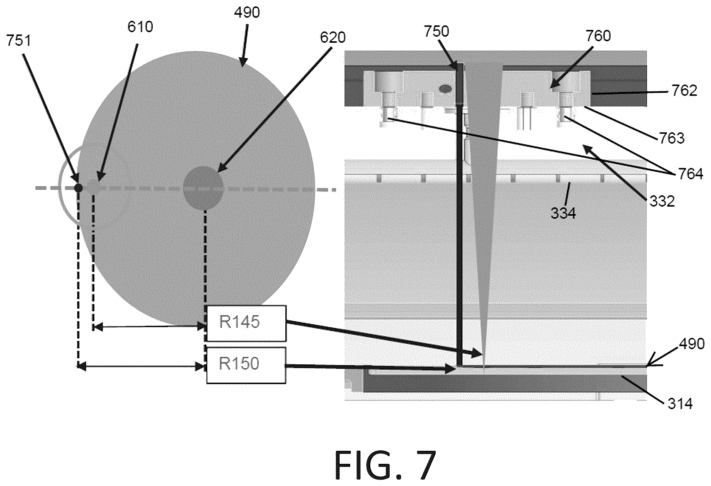 Patent US12417933 Figure 7 – Wafer far edge temperature measurement system with lamp bank alignment