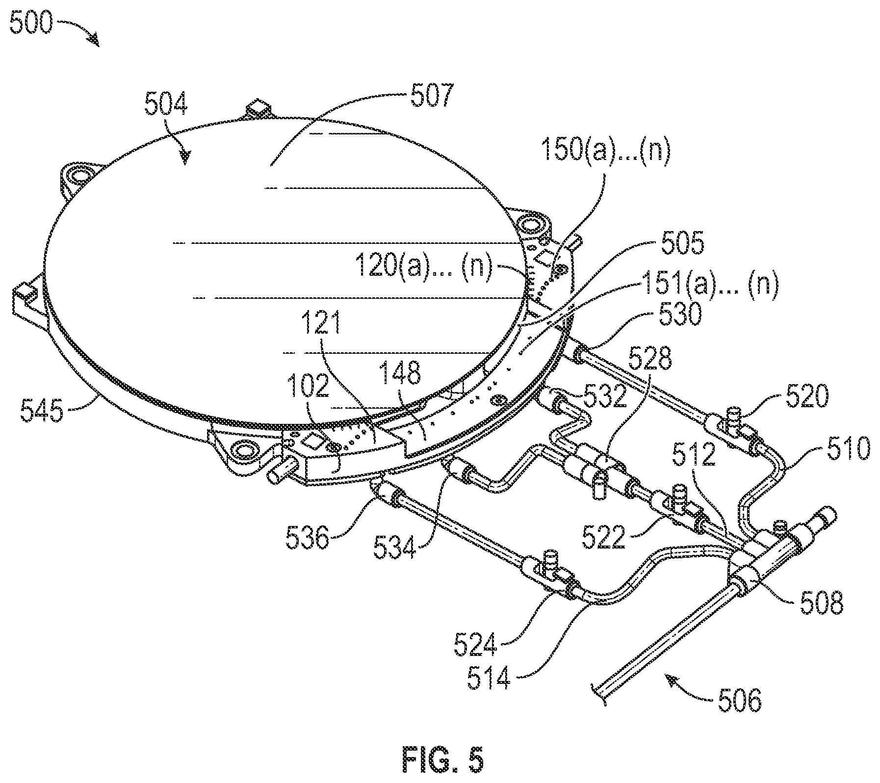 Patent US12417935 Figure 5 – Systems, methods and apparatus for dispensing fluid to an object