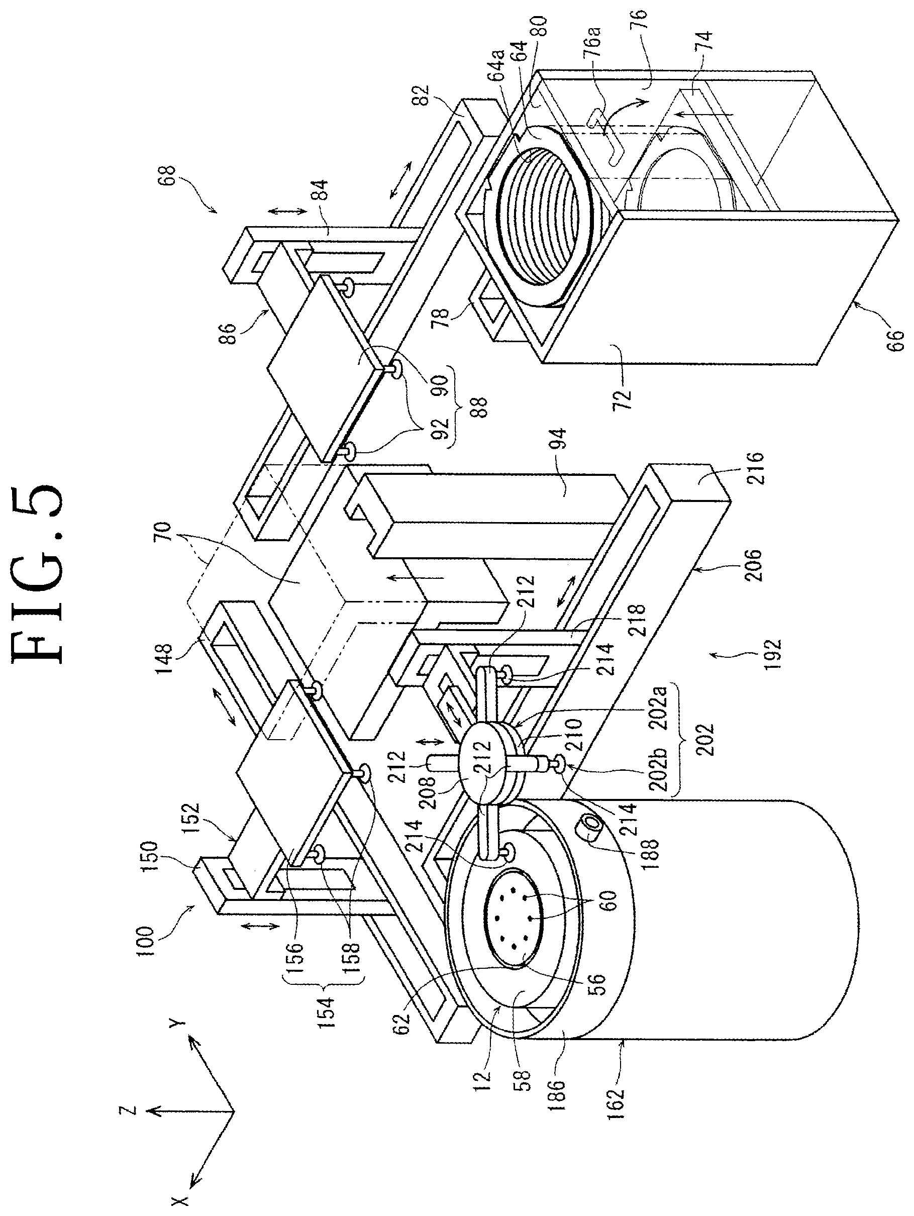 Patent US12417938 Figure 5 – Processing apparatus for integrating a semiconductor wafer and an annular frame through a tape