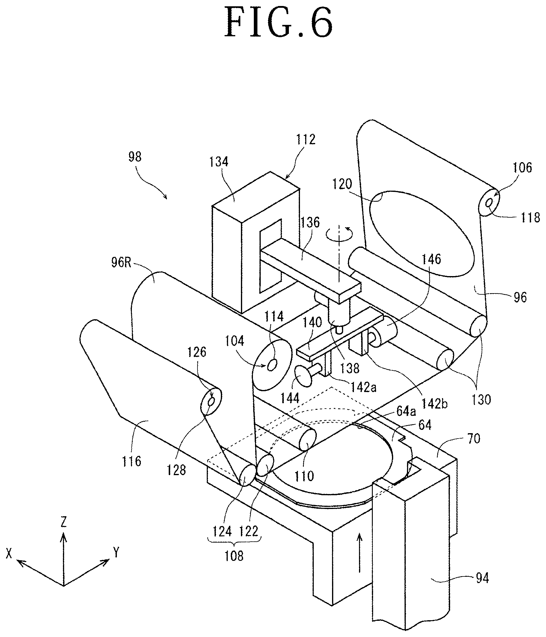 Patent US12417938 Figure 6 – Processing apparatus for integrating a semiconductor wafer and an annular frame through a tape
