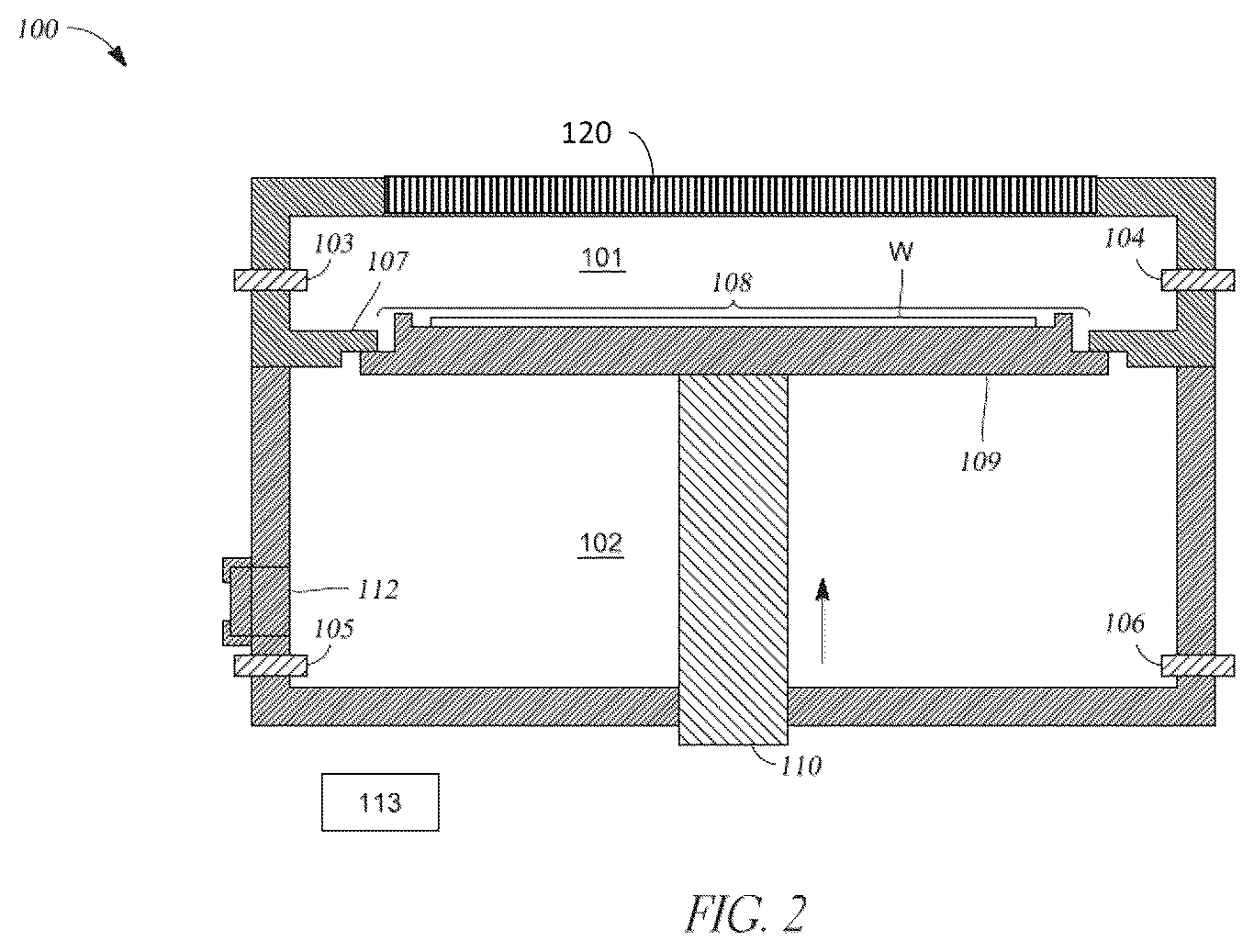 Patent US12417940 Figure 2 – Vented susceptor