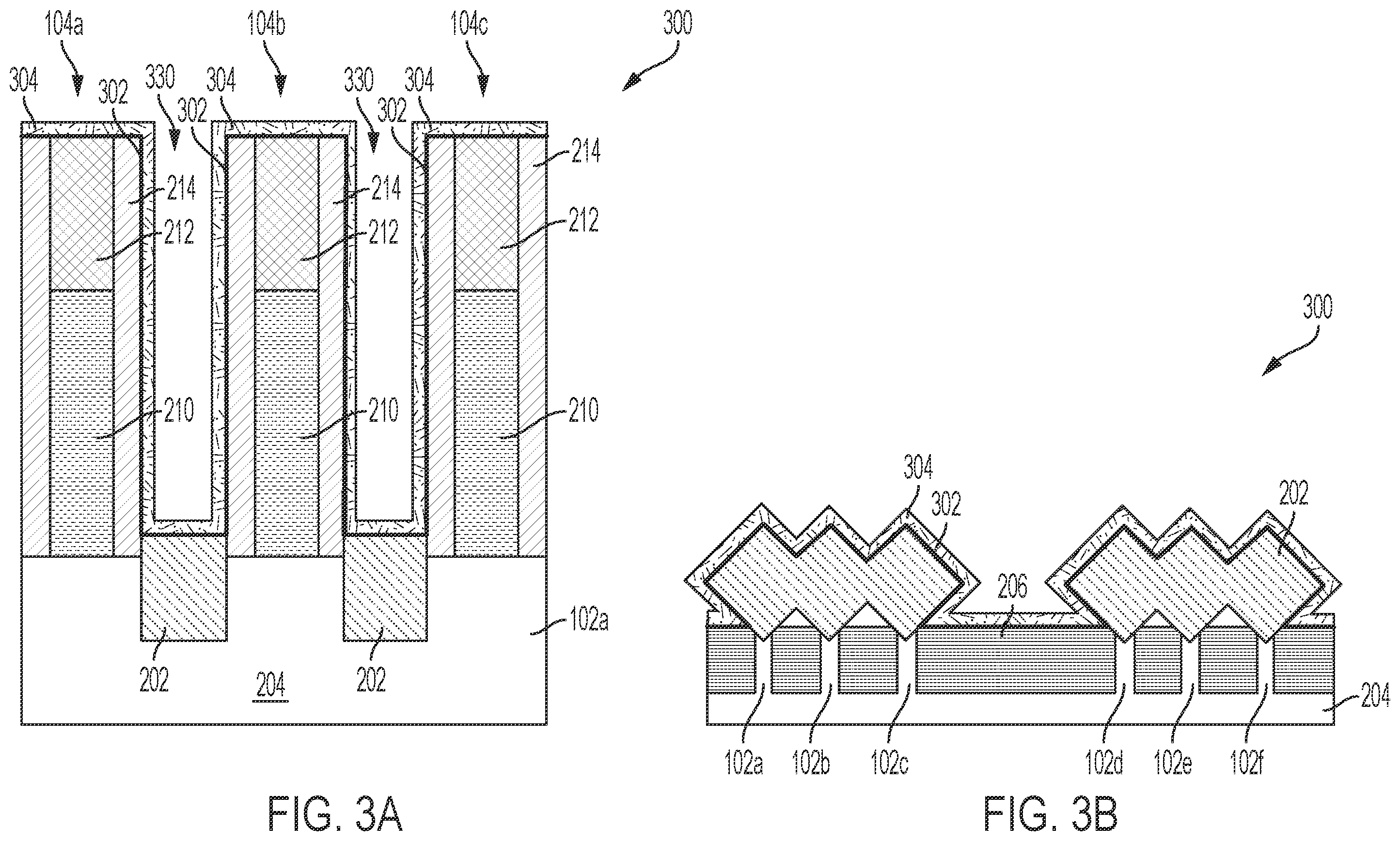 Patent US12417944 Figure 3 – Formation of trench silicide source or drain contacts without gate damage