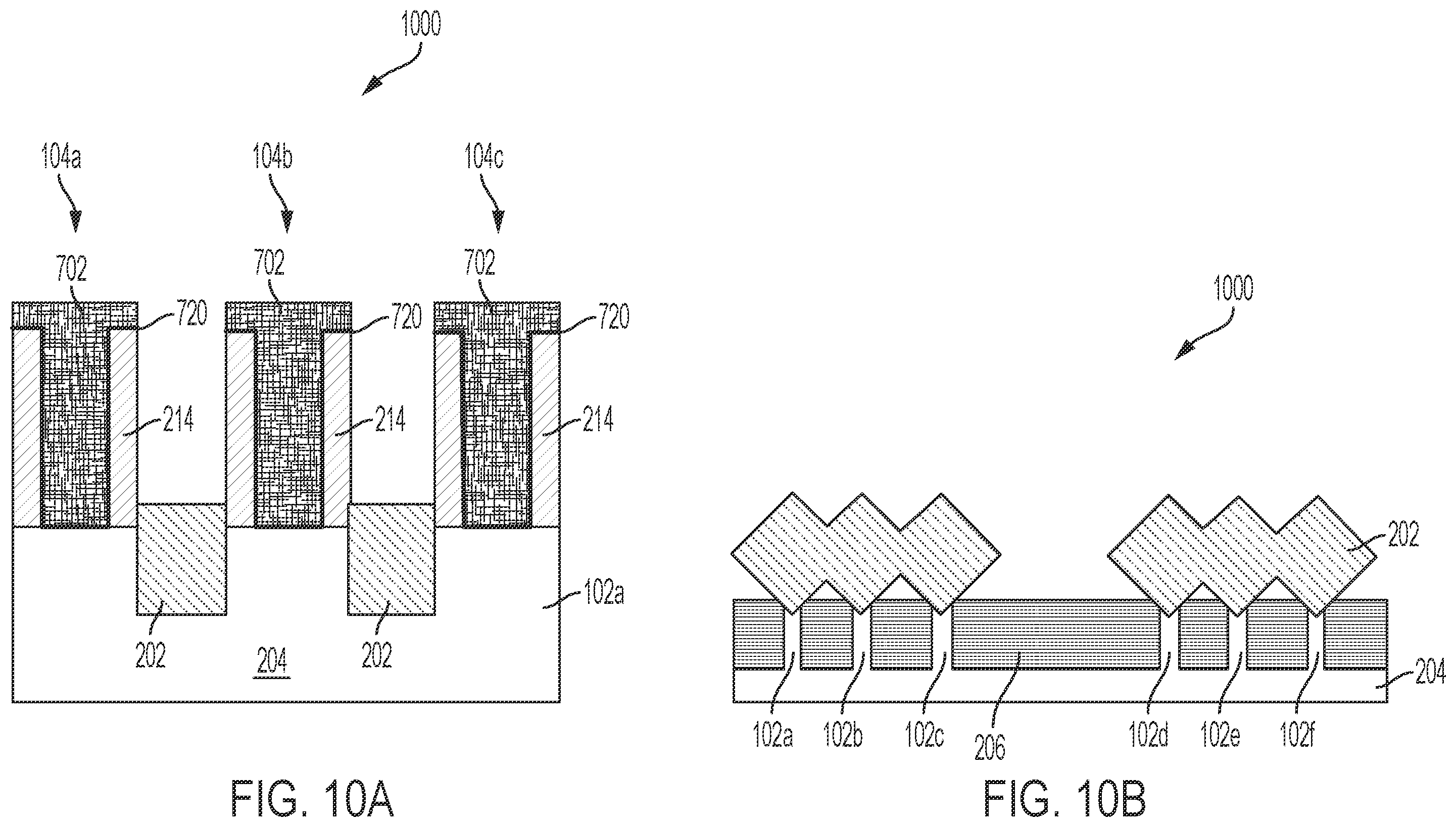 Patent US12417944 Figure 10 – Formation of trench silicide source or drain contacts without gate damage