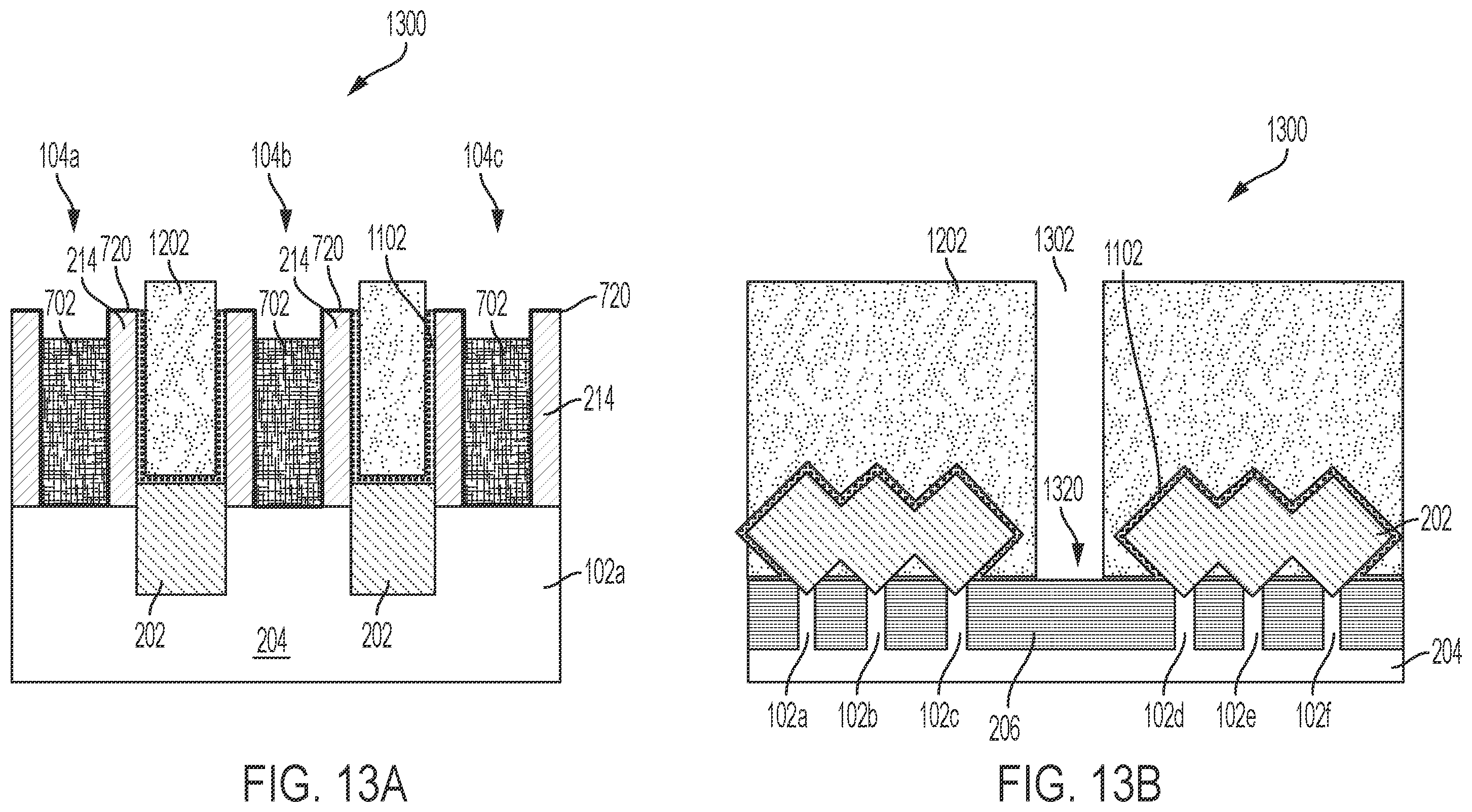 Patent US12417944 Figure 13 – Formation of trench silicide source or drain contacts without gate damage