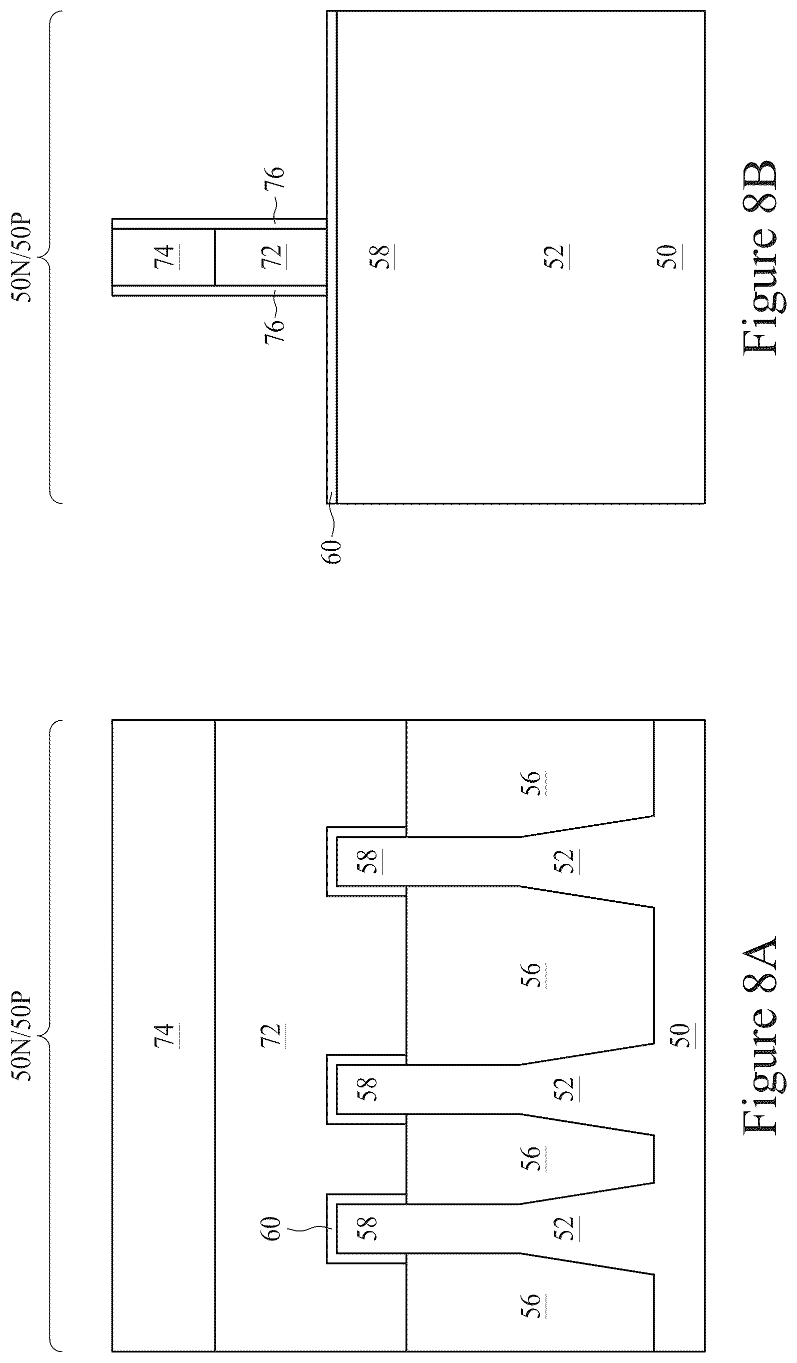 Patent US12417945 Figure 8 – Contact features of semiconductor device and method of forming same