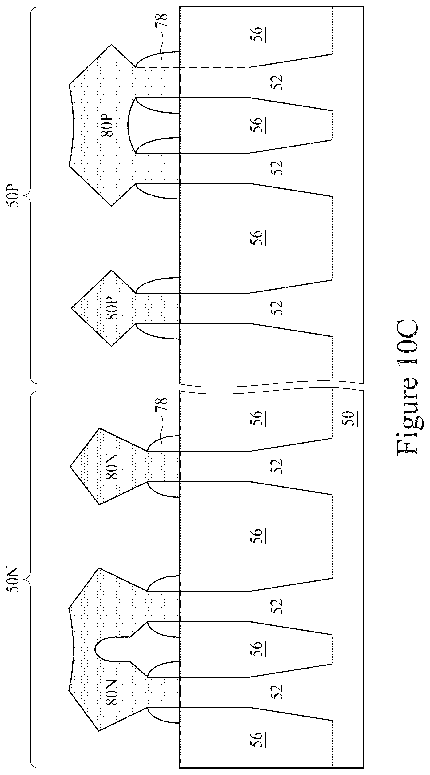 Patent US12417945 Figure 11 – Contact features of semiconductor device and method of forming same