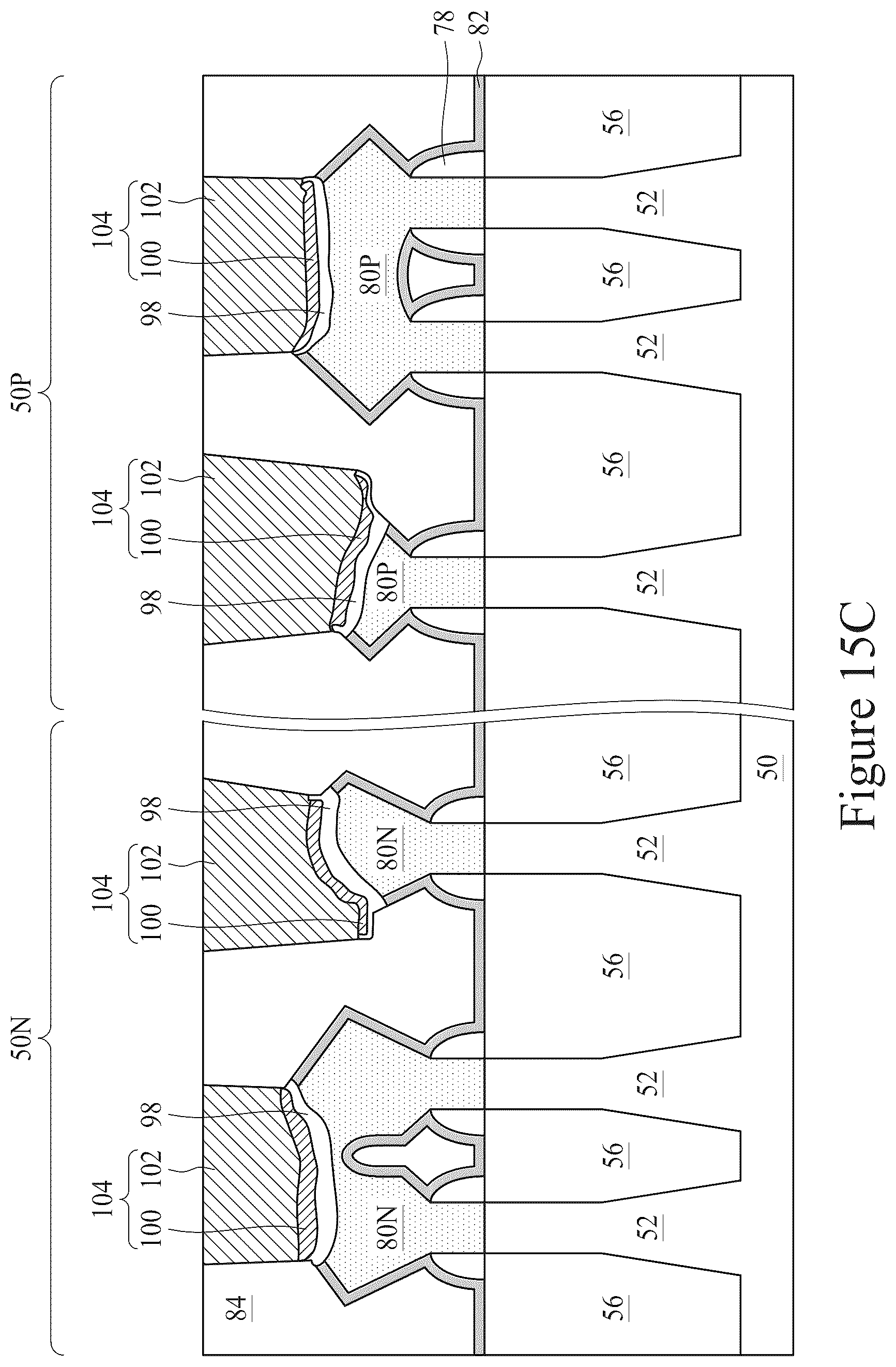 Patent US12417945 Figure 19 – Contact features of semiconductor device and method of forming same