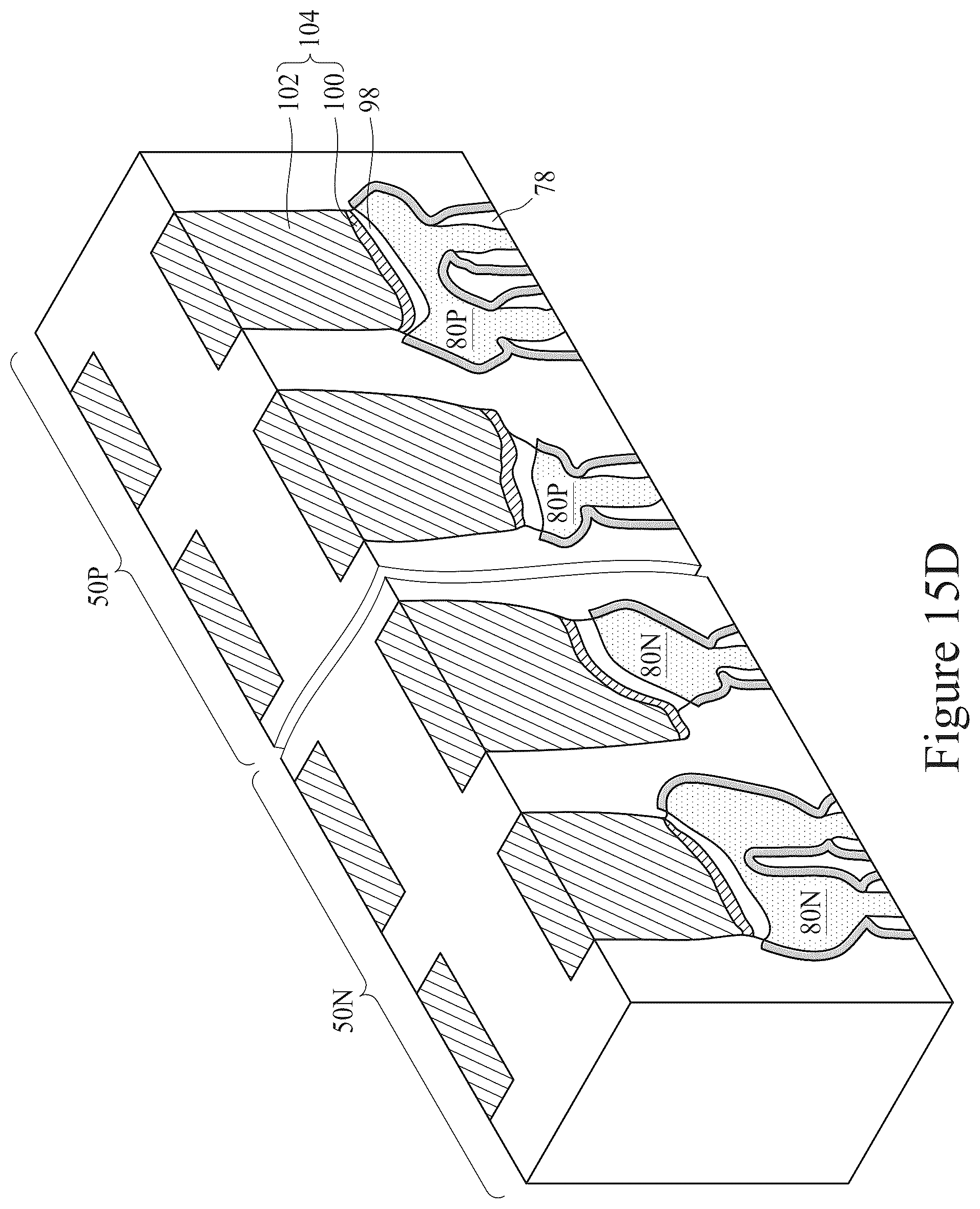 Patent US12417945 Figure 20 – Contact features of semiconductor device and method of forming same