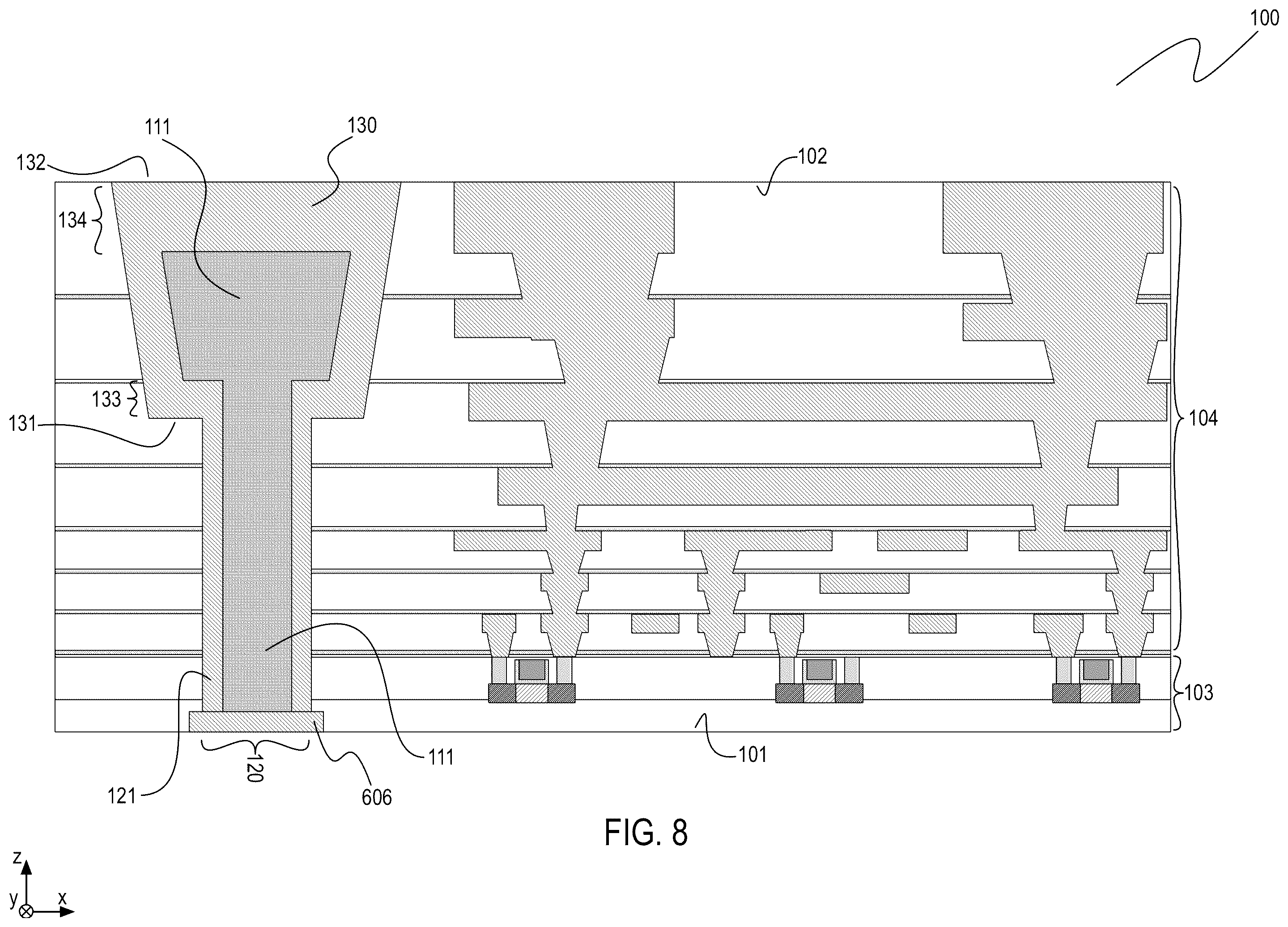 Patent US12417959 Figure 8 – Integrated circuit device cooling using thermoresponsive materials