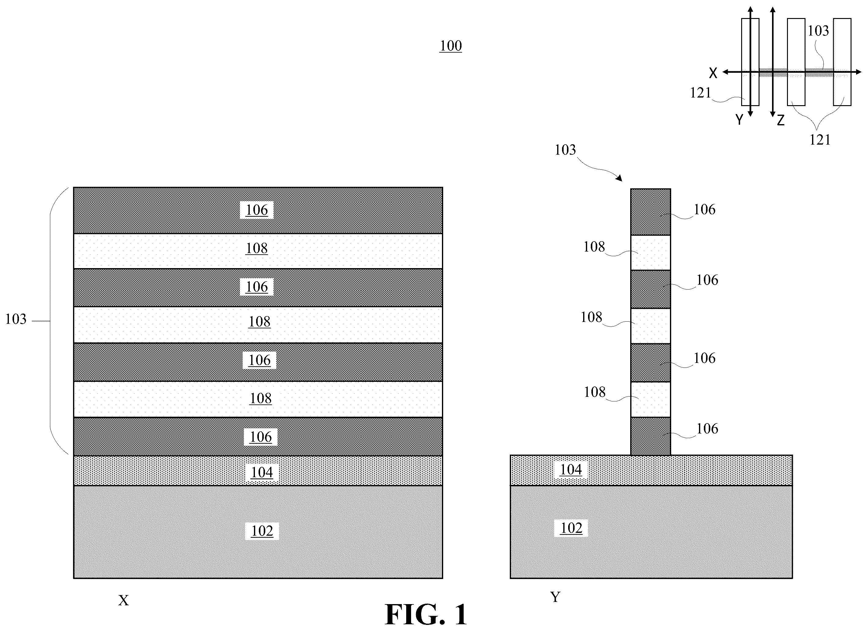 Patent US12417963 Figure 1 – Isolation rail between backside power rails